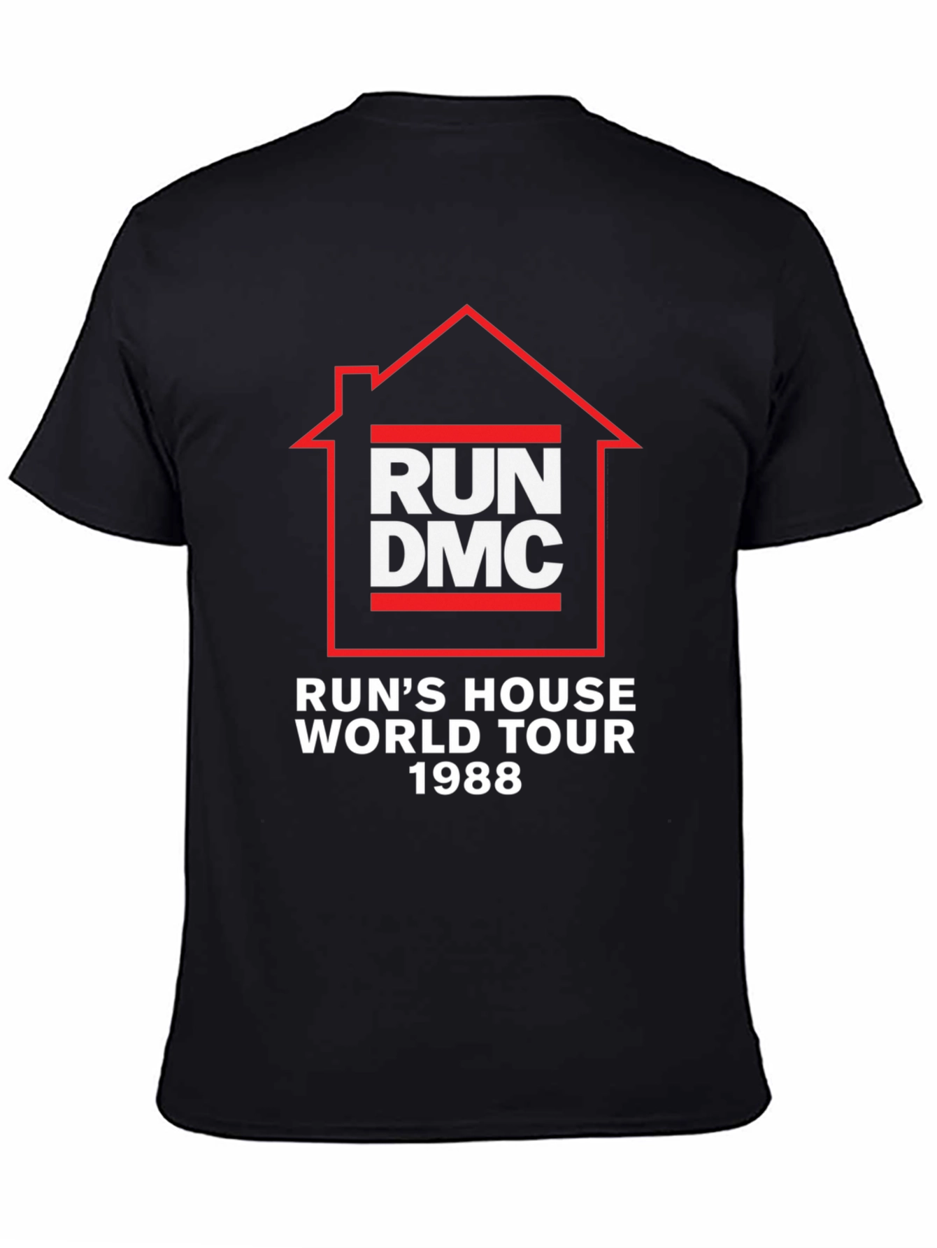 Run DMC House World Tour 1988 Black T-Shirt