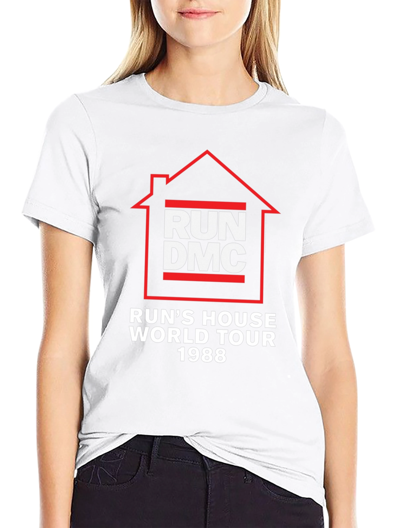 Run DMC House World Tour 1988 Black T-Shirt