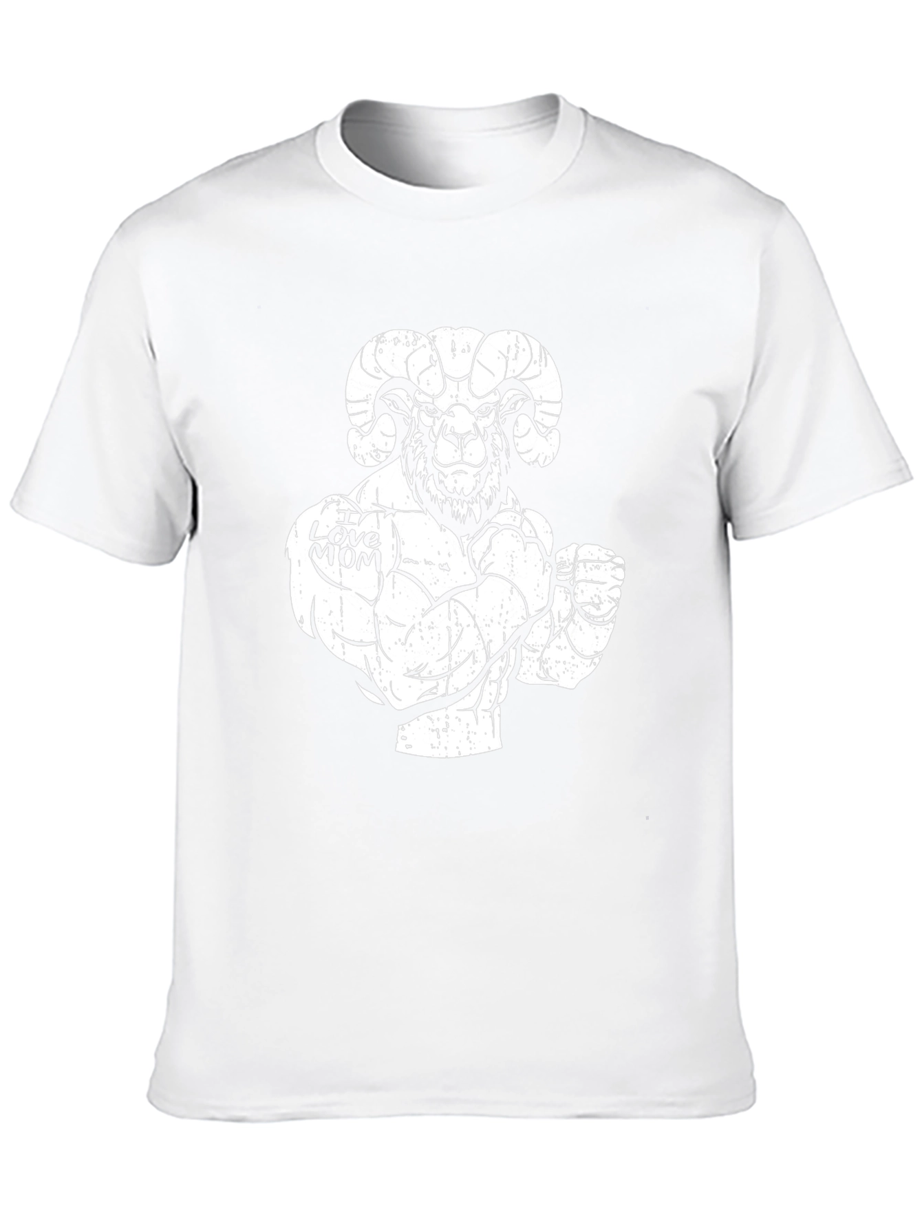 I Love Mom Ram Graphic T-Shirt