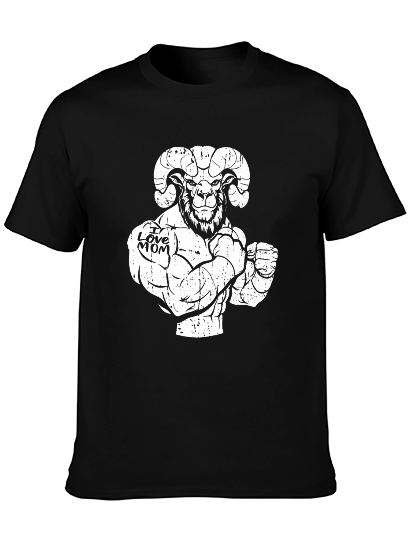 I Love Mom Ram Graphic T-Shirt