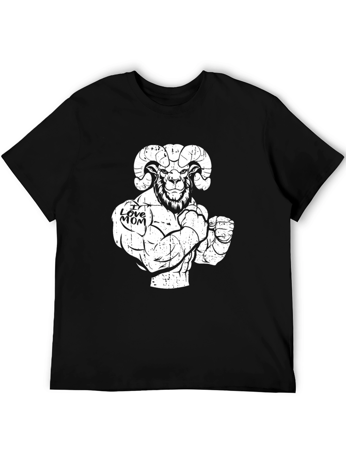 I Love Mom Ram Graphic T-Shirt