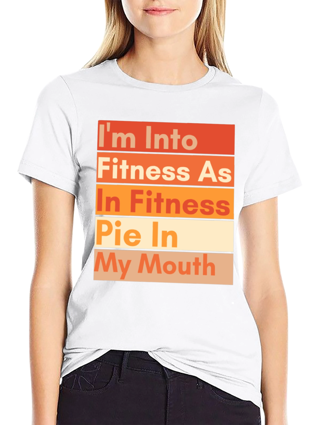Funny Fitness Pie T-Shirt - Unisex Crew Neck