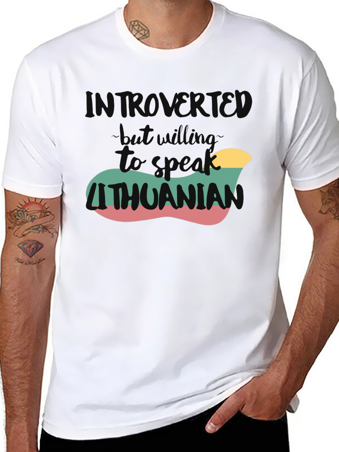 Introvert But Willing to Speak Lithuanian T-Shirt