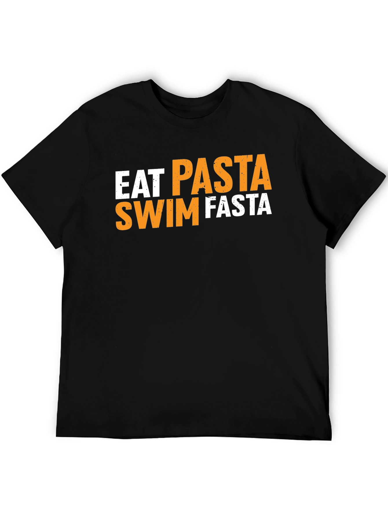 Eat Pasta Swim Fasta Black T-Shirt