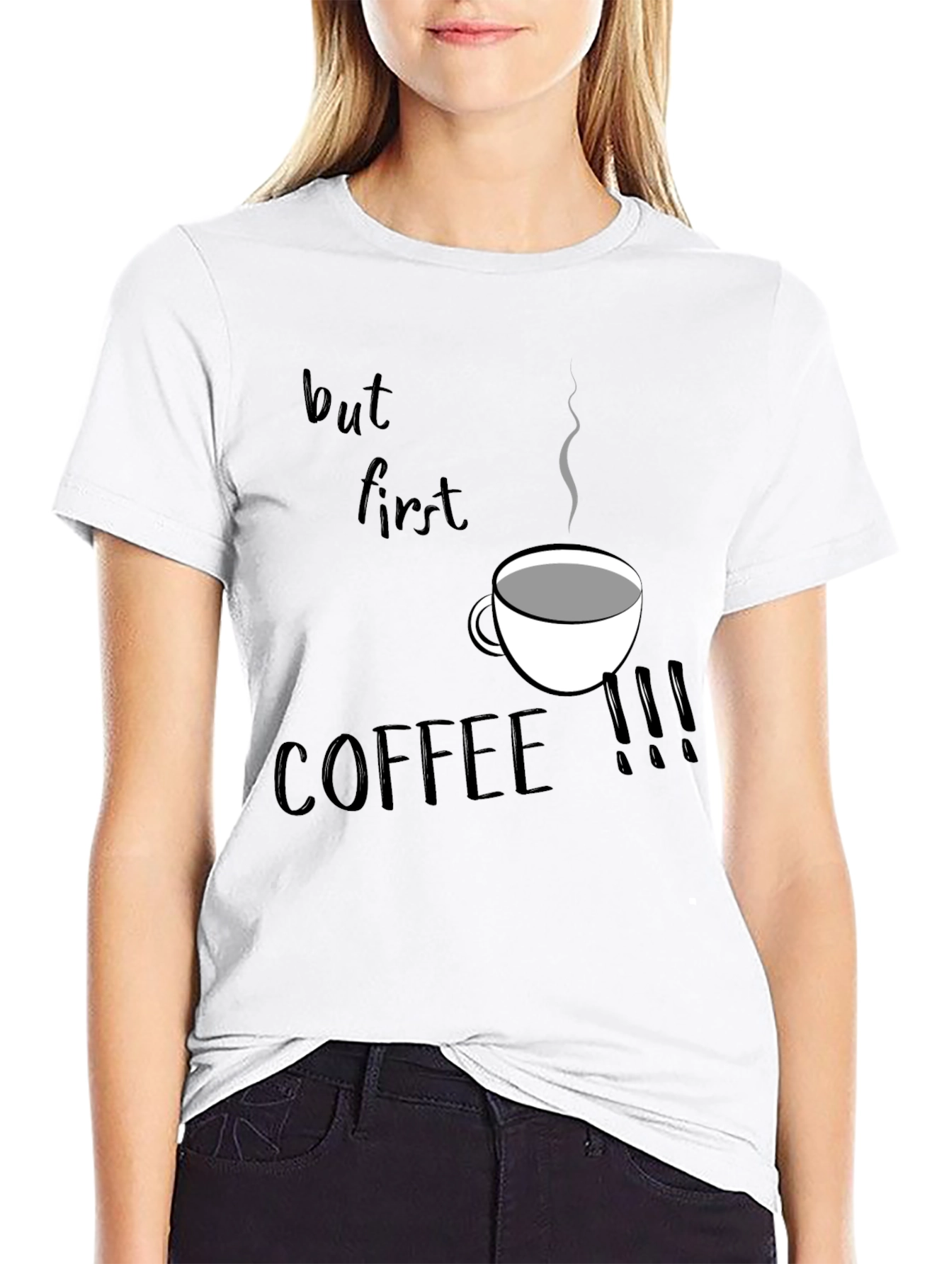 But First Coffee T-Shirt - Black Graphic Tee