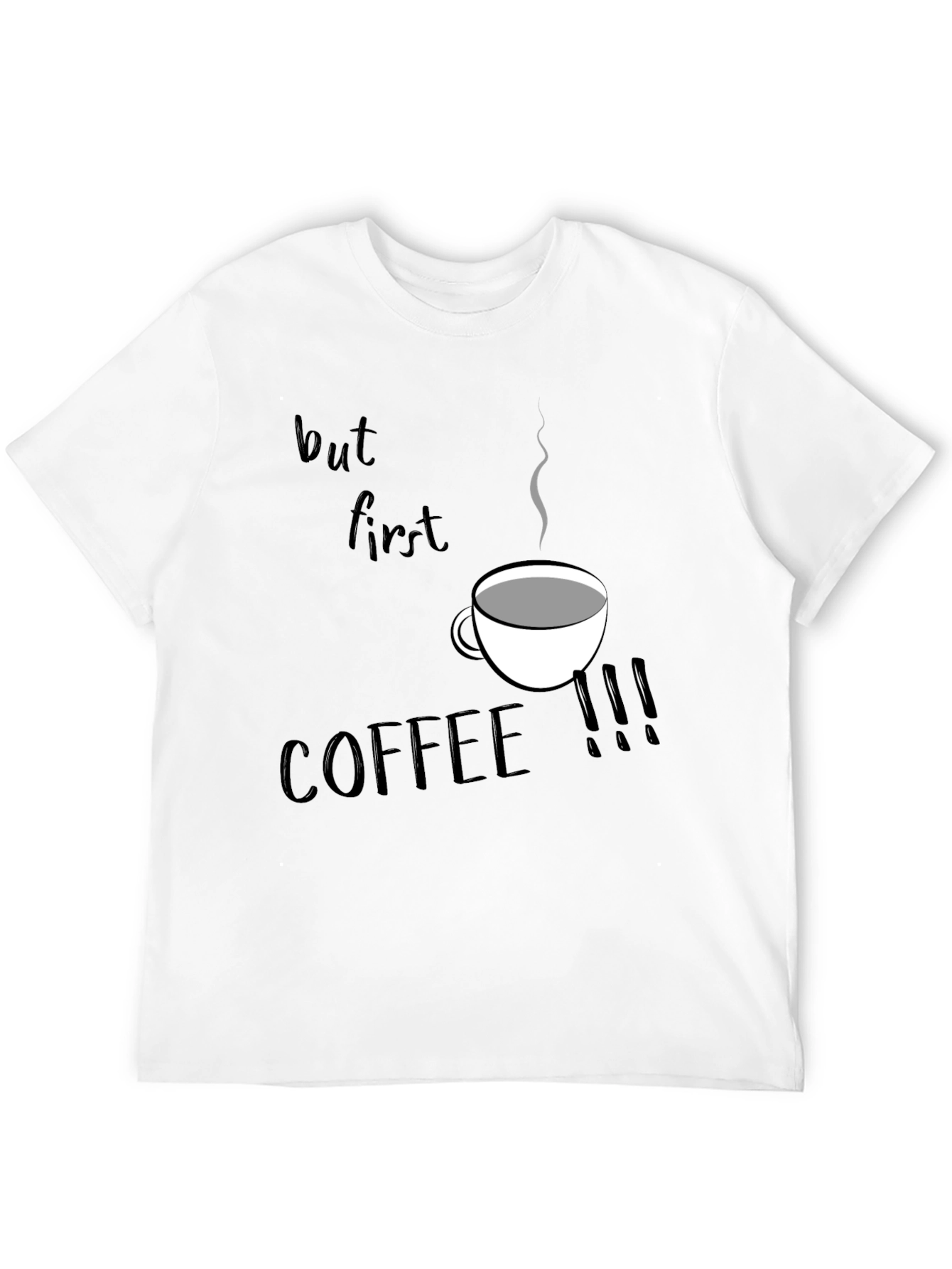 But First Coffee T-Shirt - Black Graphic Tee