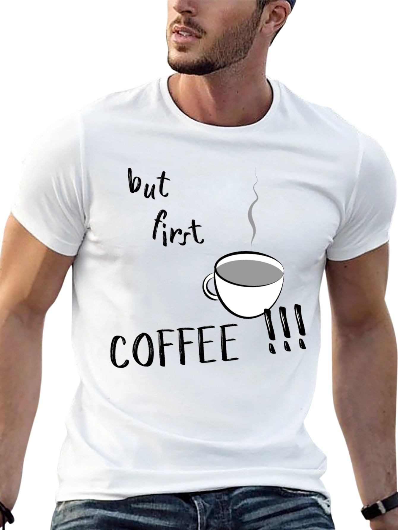 But First Coffee T-Shirt - Black Graphic Tee