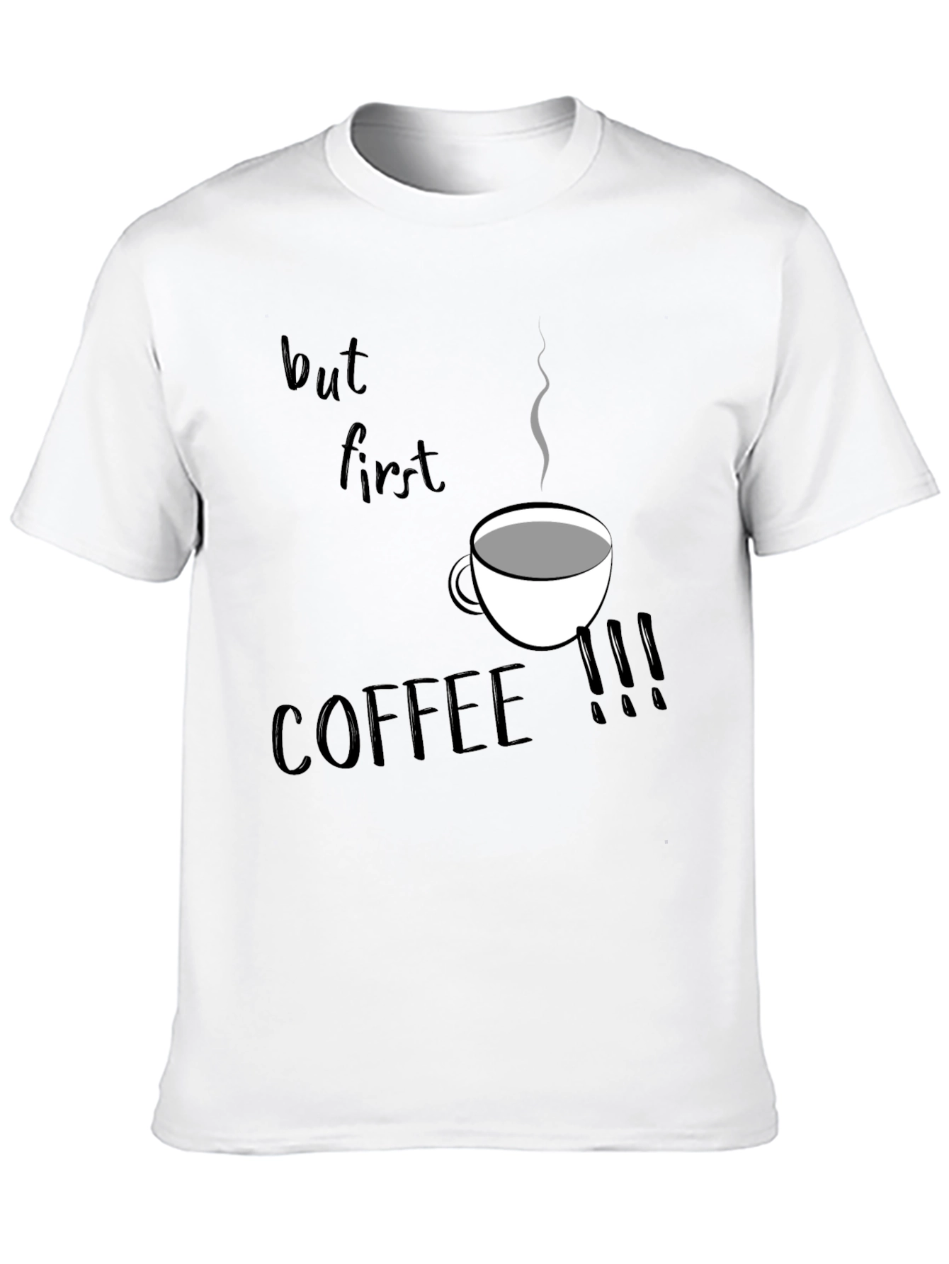 But First Coffee T-Shirt - Black Graphic Tee
