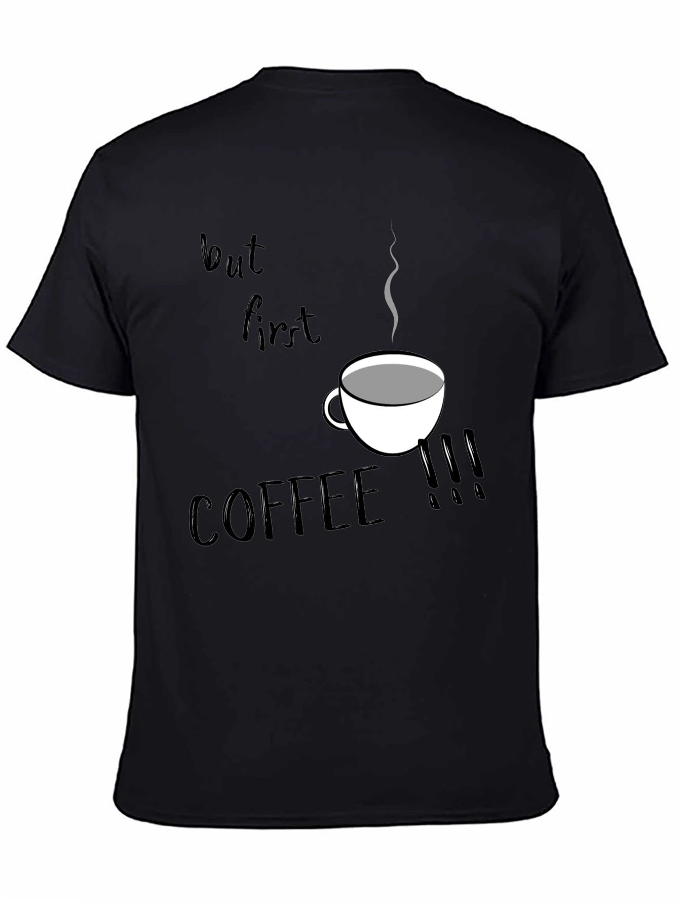 But First Coffee T-Shirt - Black Graphic Tee