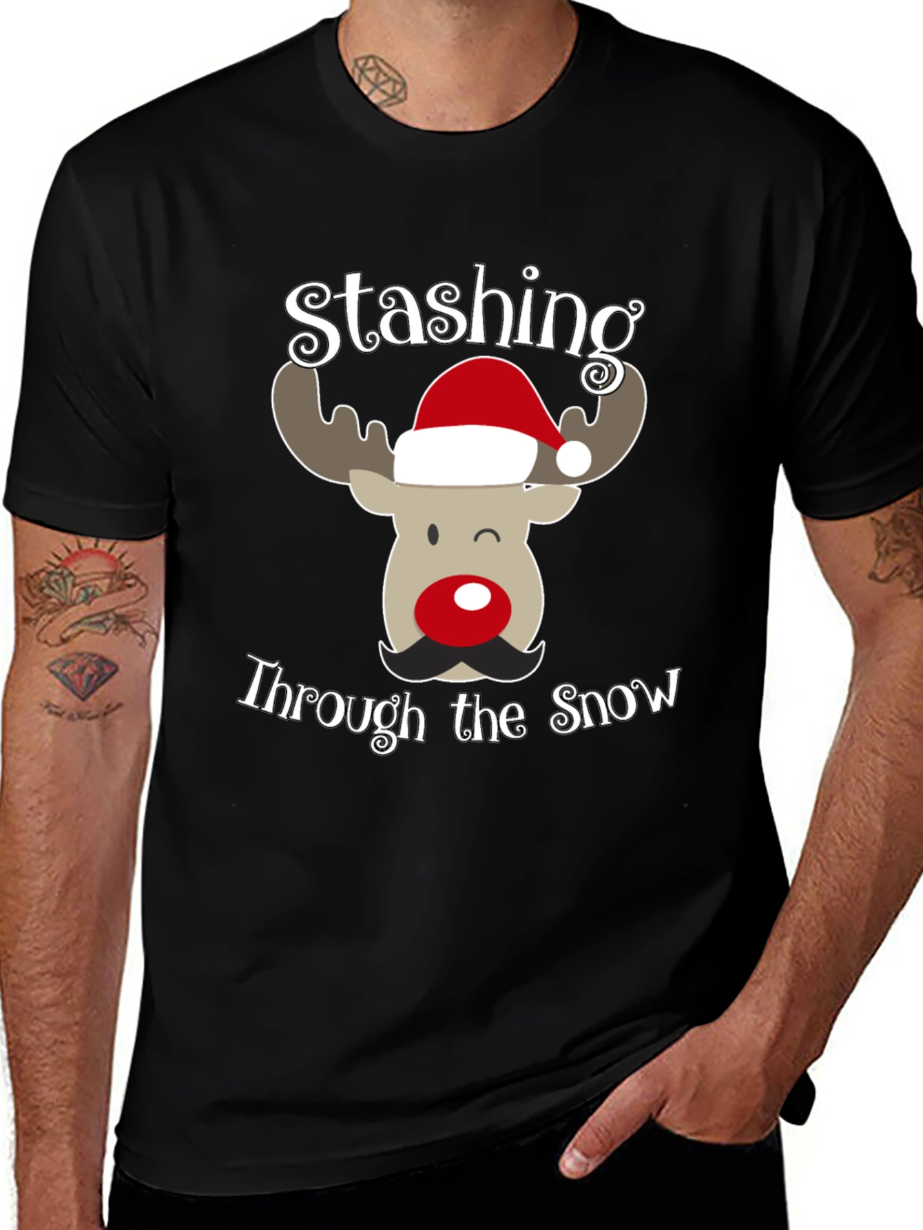 Stashing Through the Snow Christmas T-Shirt
