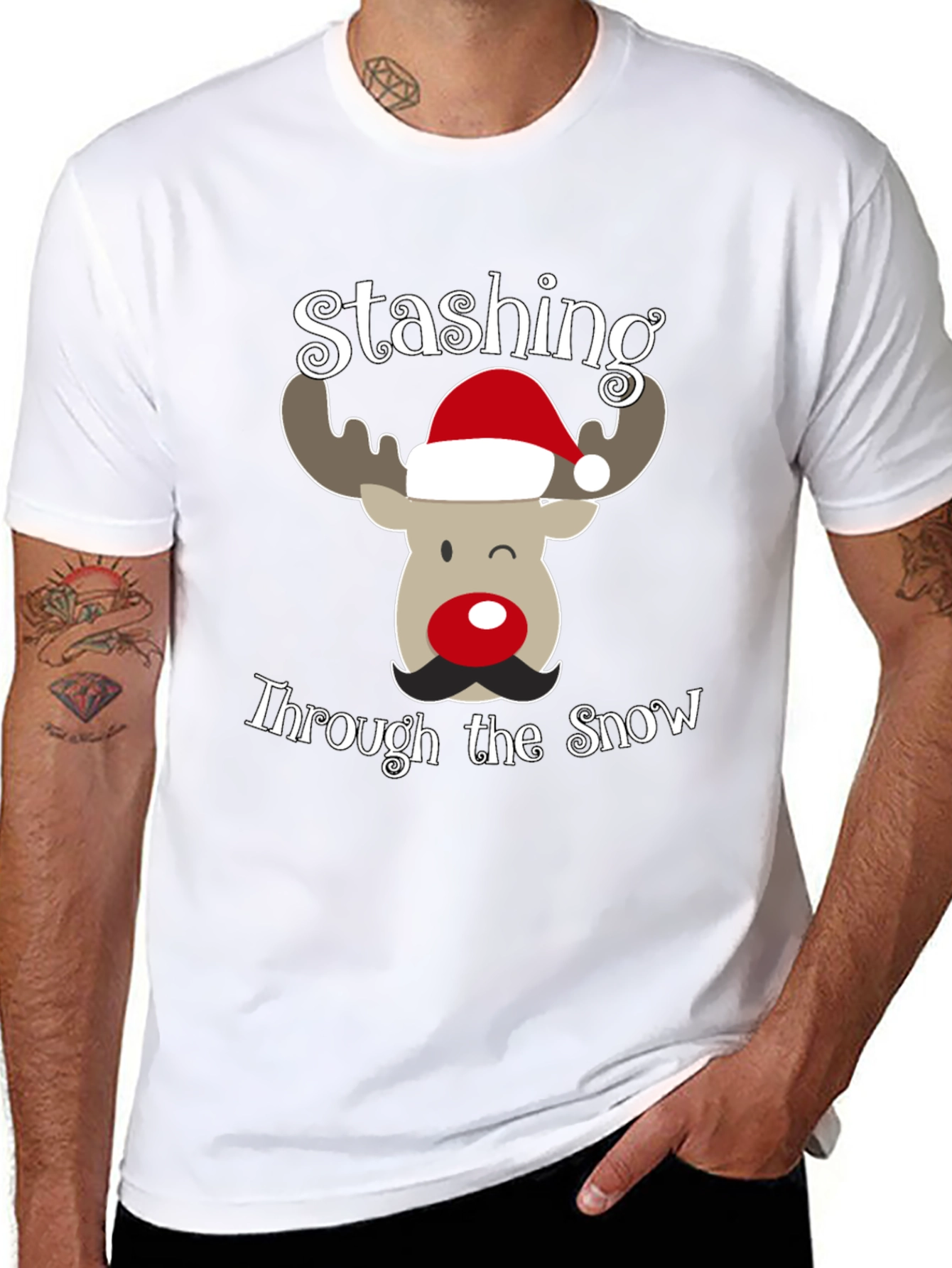 Stashing Through the Snow Christmas T-Shirt