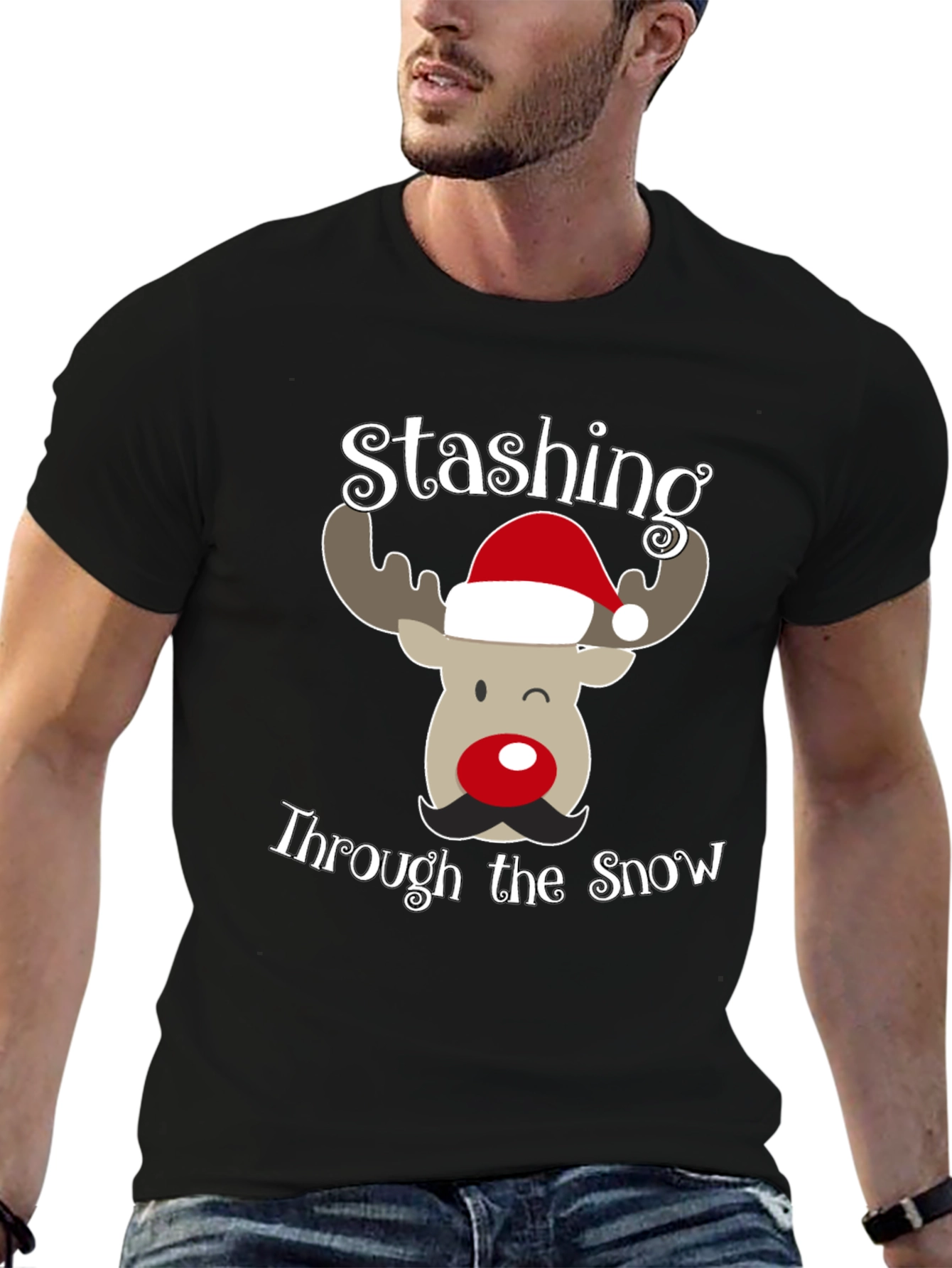 Stashing Through the Snow Christmas T-Shirt