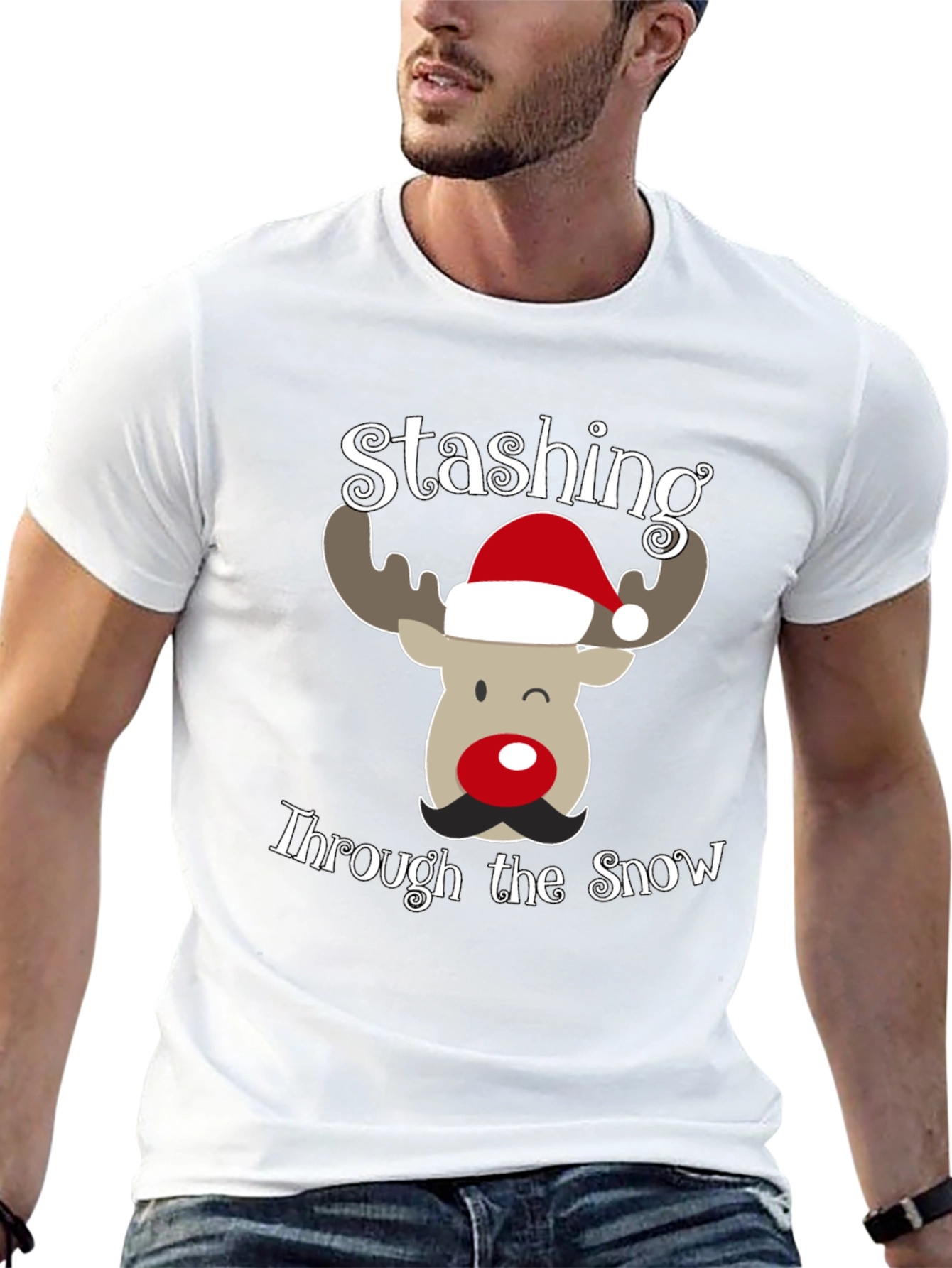 Stashing Through the Snow Christmas T-Shirt