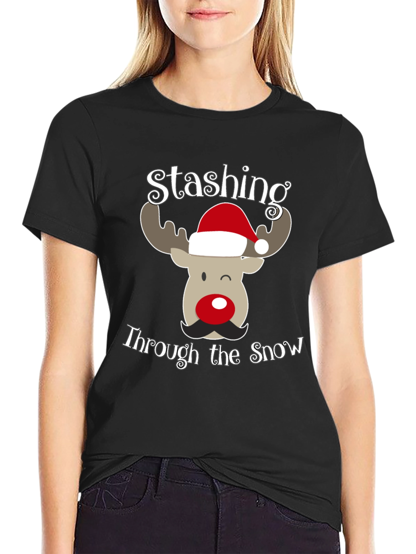 Stashing Through the Snow Christmas T-Shirt