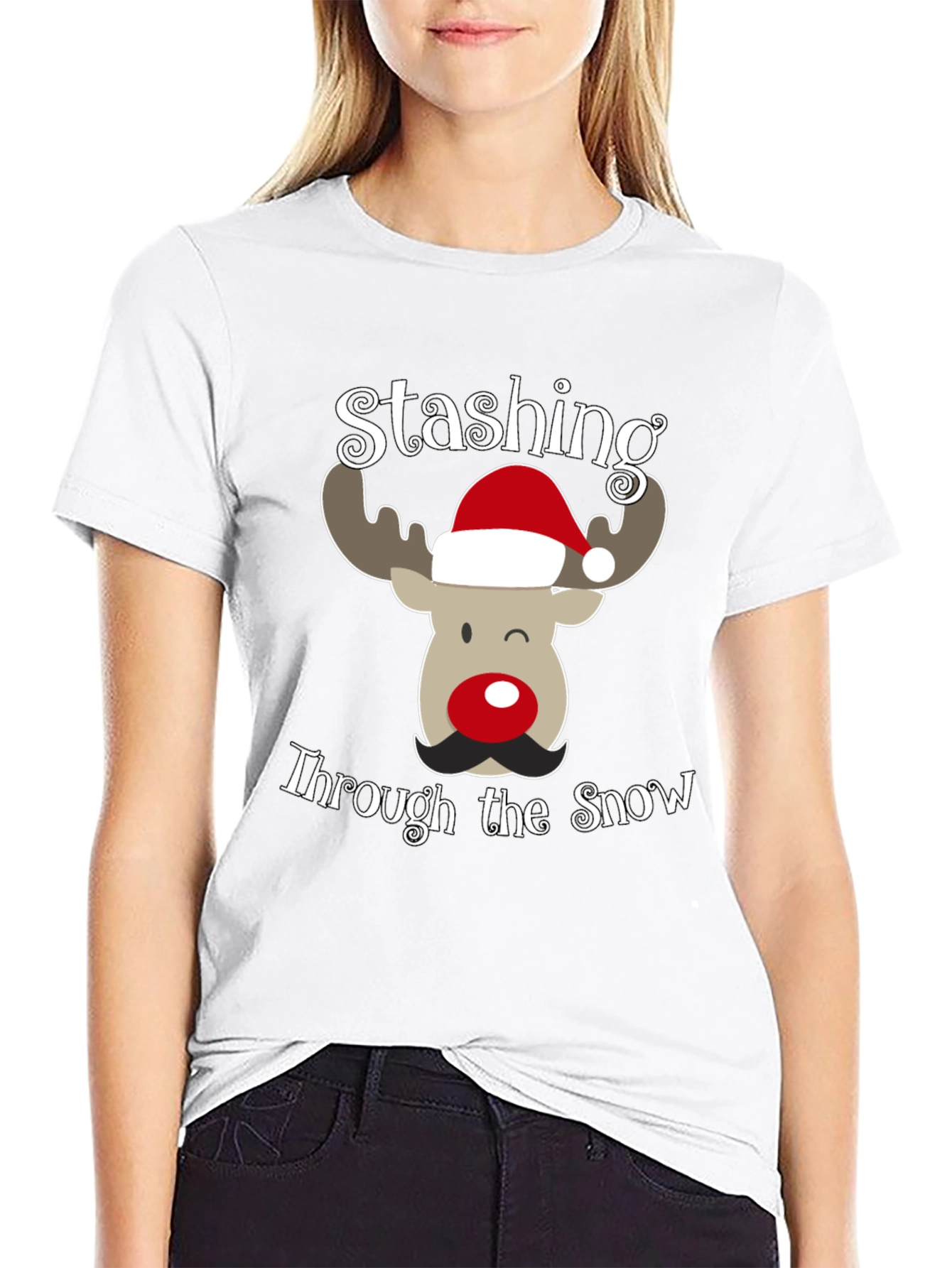 Stashing Through the Snow Christmas T-Shirt