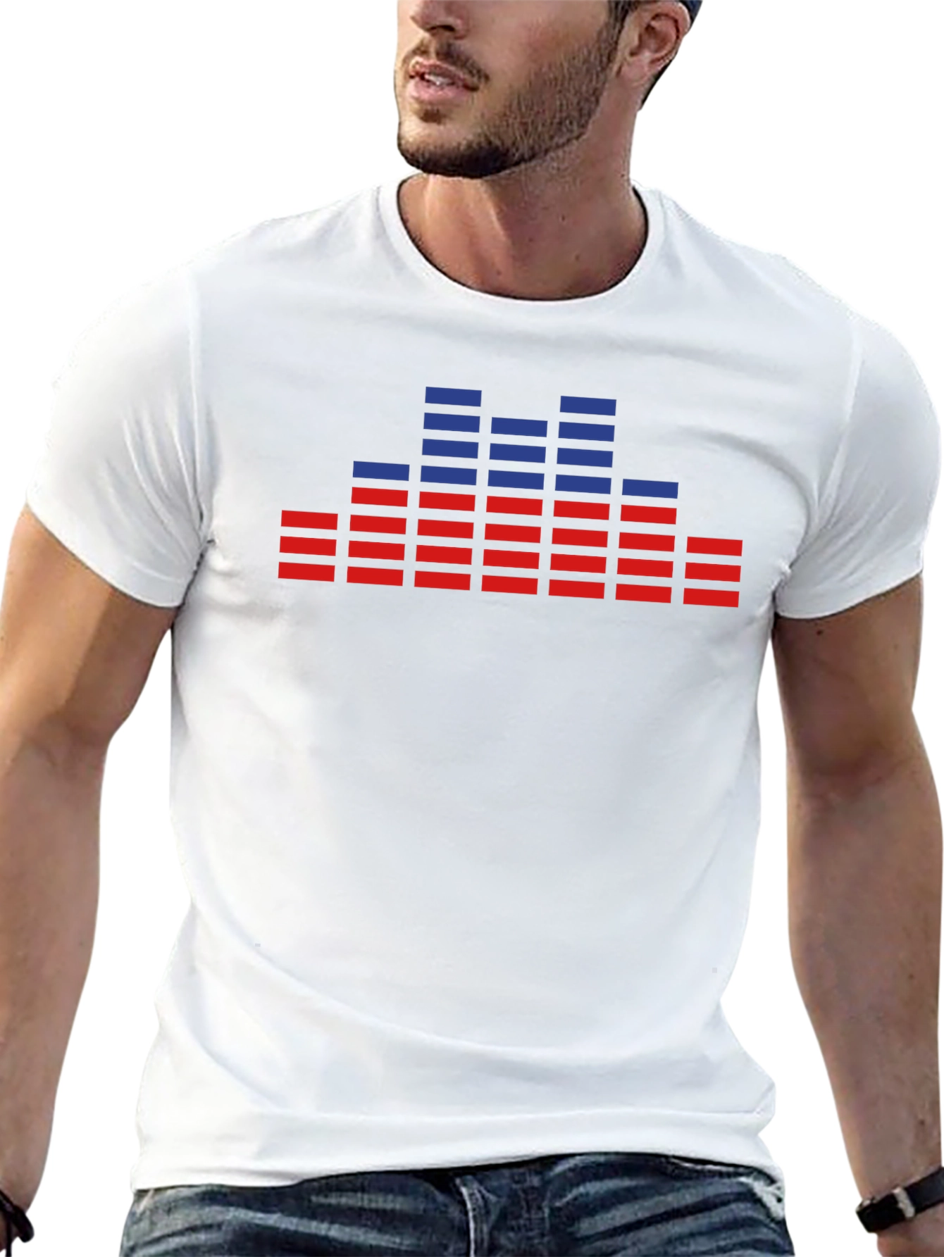 Equalizer Graphic Tee - Sound Reactive Shirt