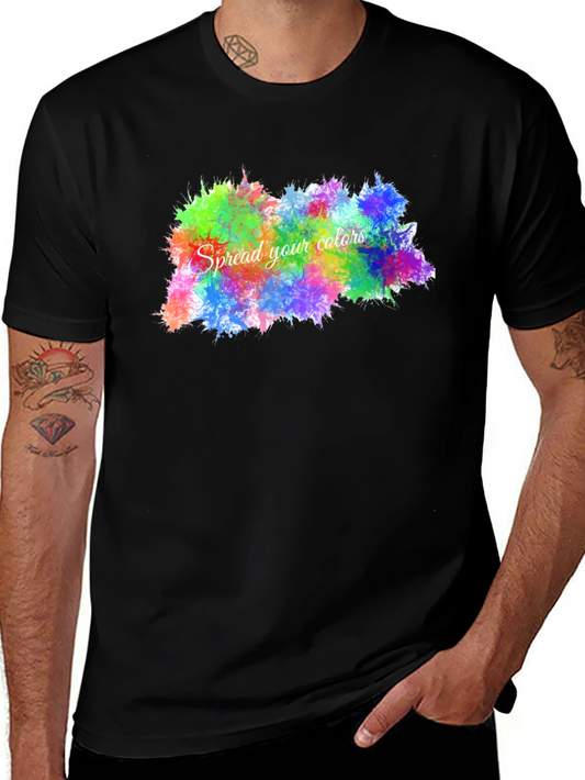 Spread Your Colors T-Shirt - Vibrant Graphic Tee