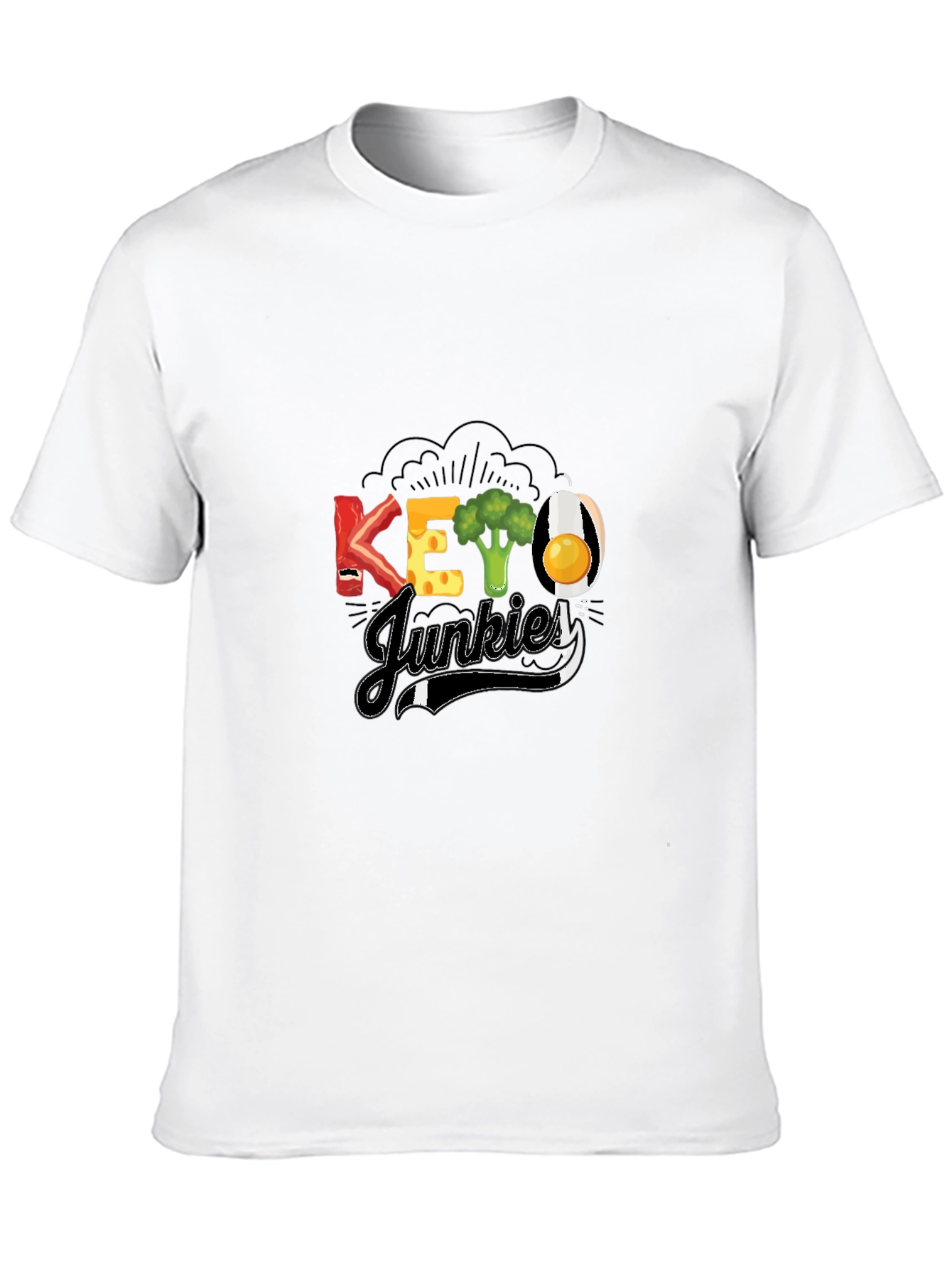 Keto Junkies Graphic Tee - Black Casual T-Shirt