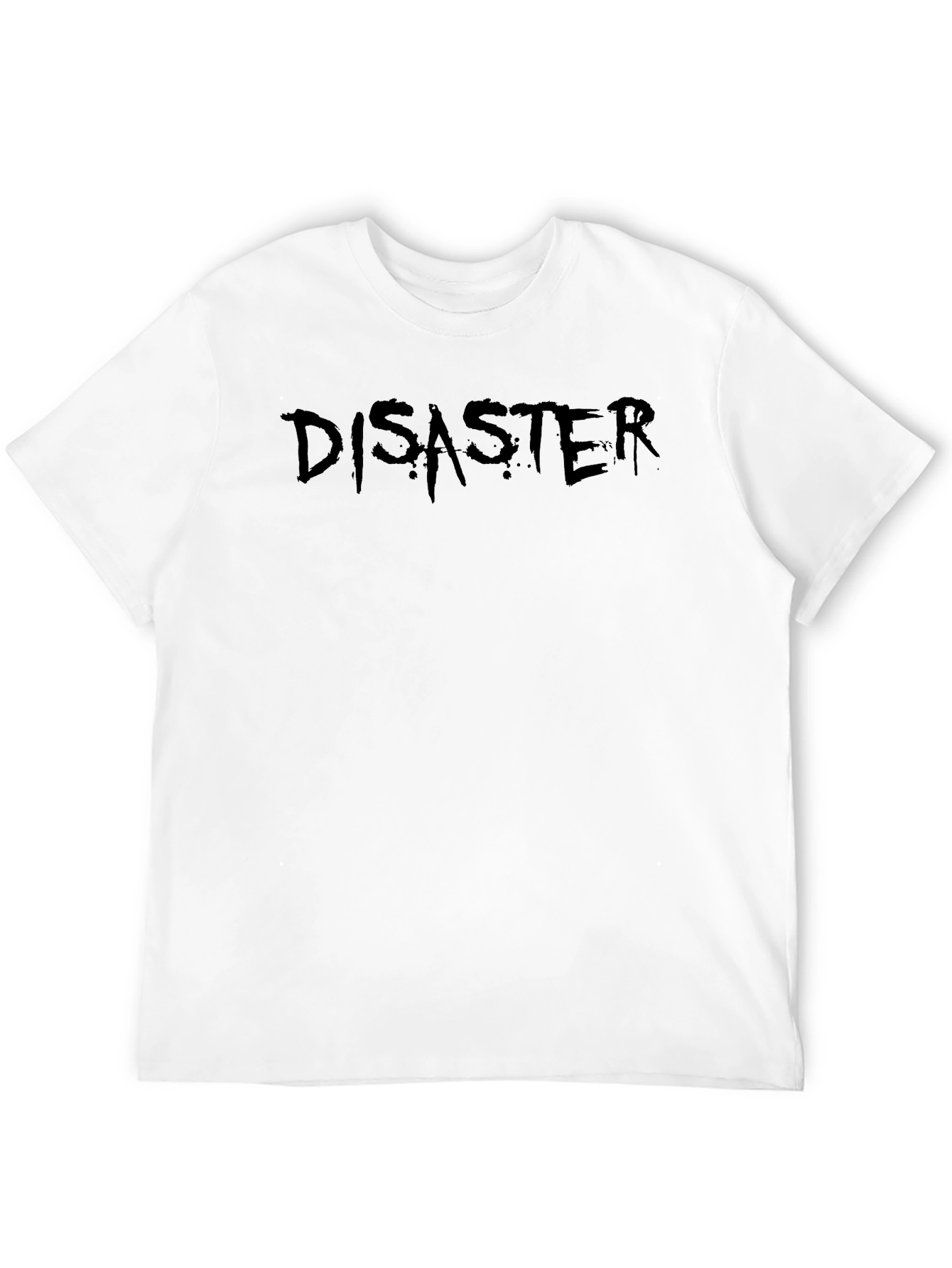 Disaster Tee - Mens Black Graphic Print T-Shirt