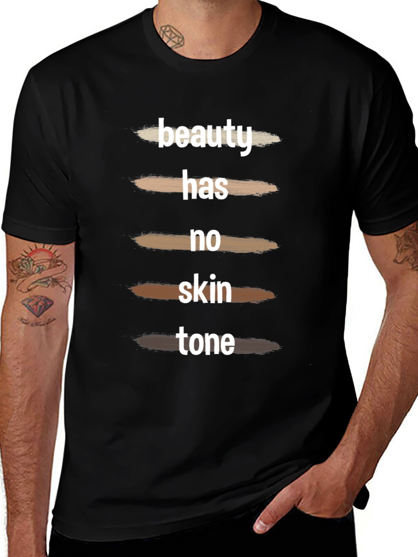 Beauty Has No Skin Tone Graphic Tee