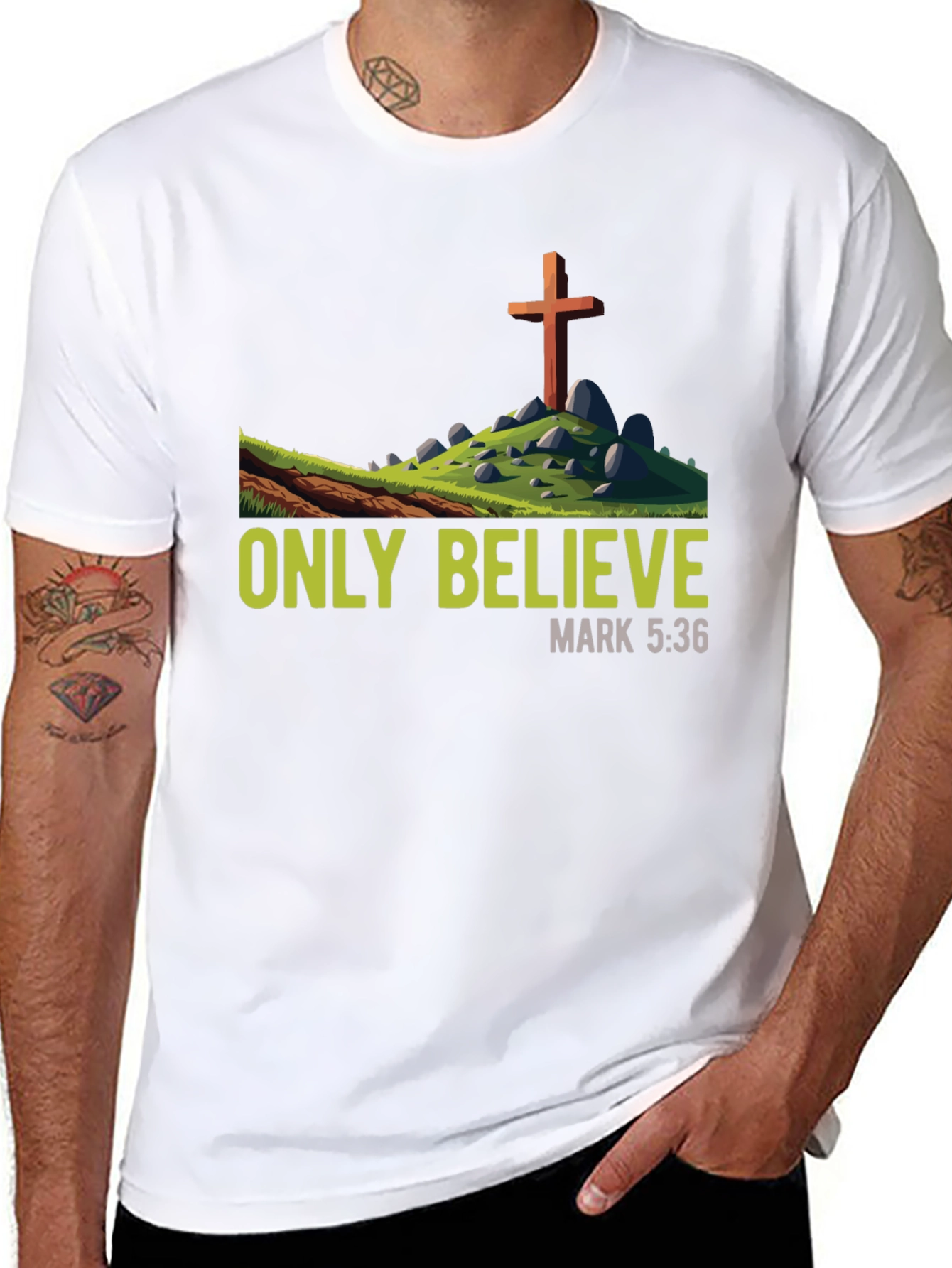 Only Believe T-Shirt - Religious Graphic Tee