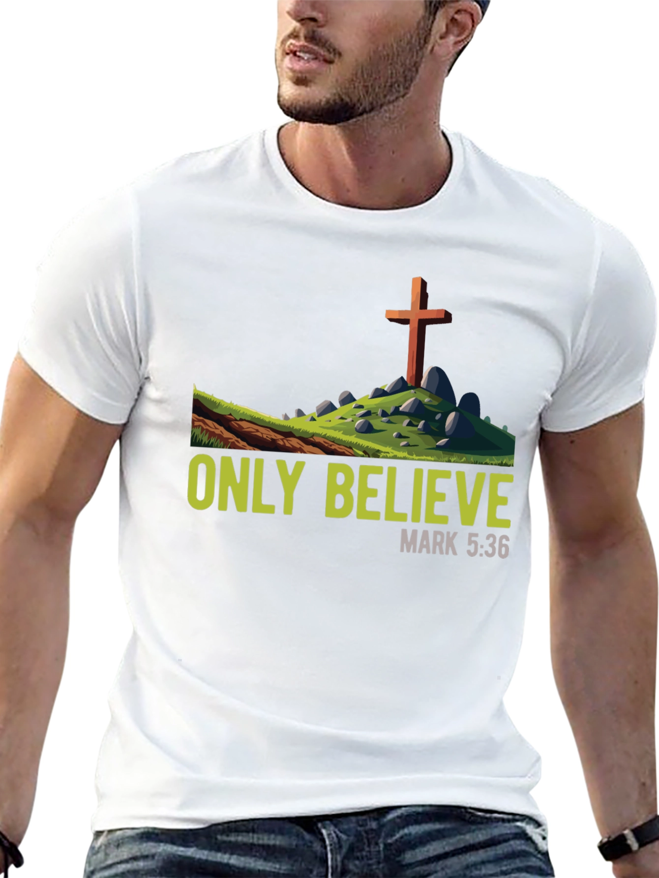 Only Believe T-Shirt - Religious Graphic Tee