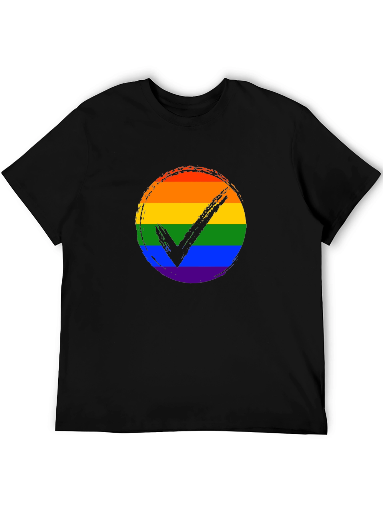 LGBTQ+ Pride Rainbow Checkmark T-Shirt