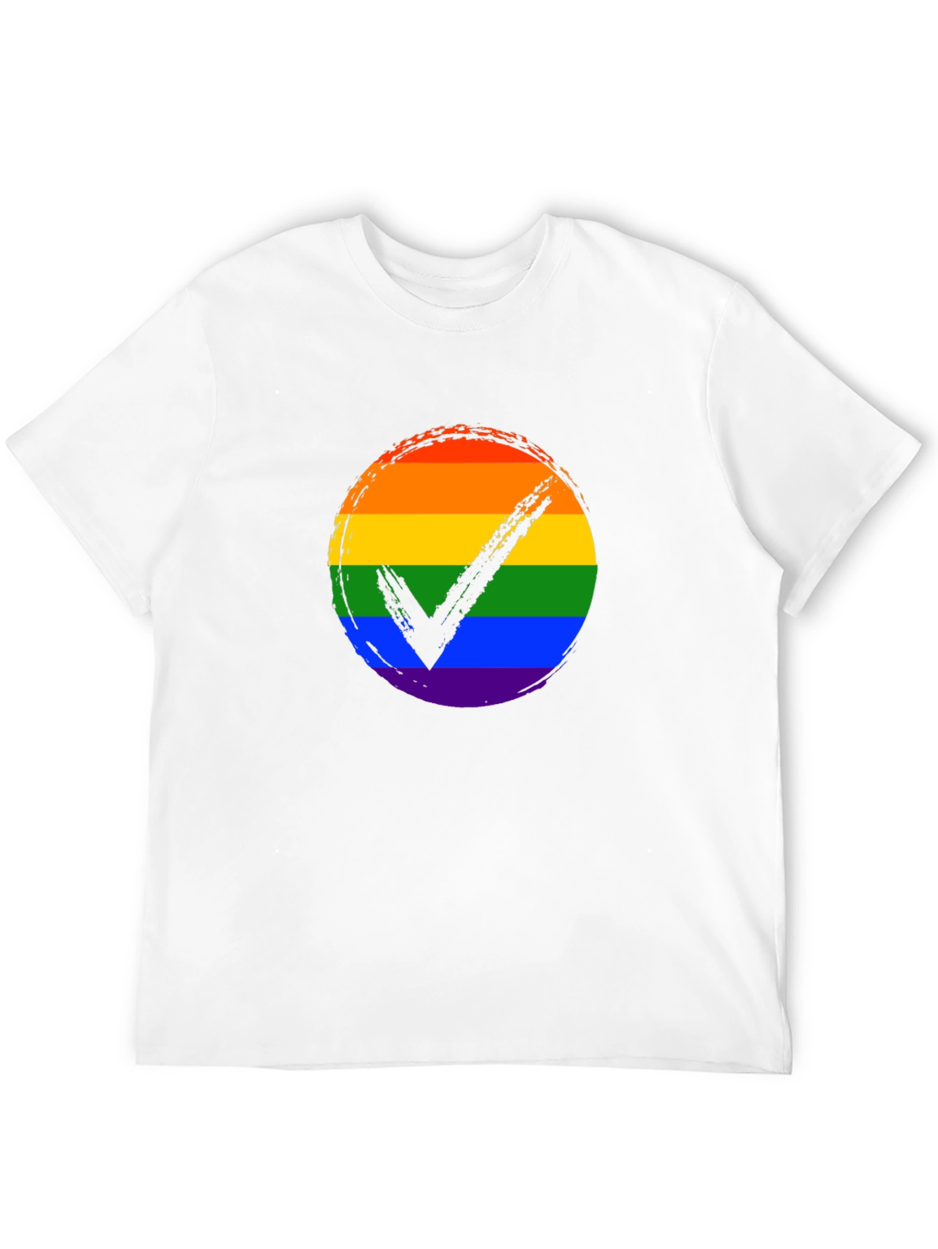 LGBTQ+ Pride Rainbow Checkmark T-Shirt