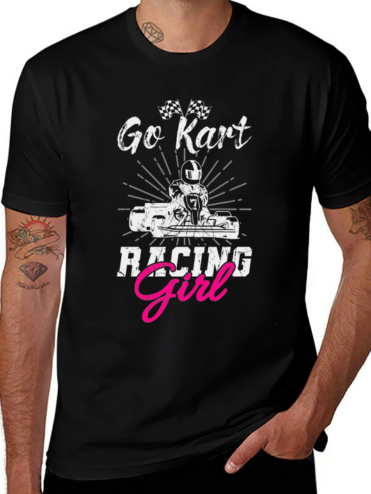 Go Kart Racing Girl Tee - Motorsport Fan T-Shirt
