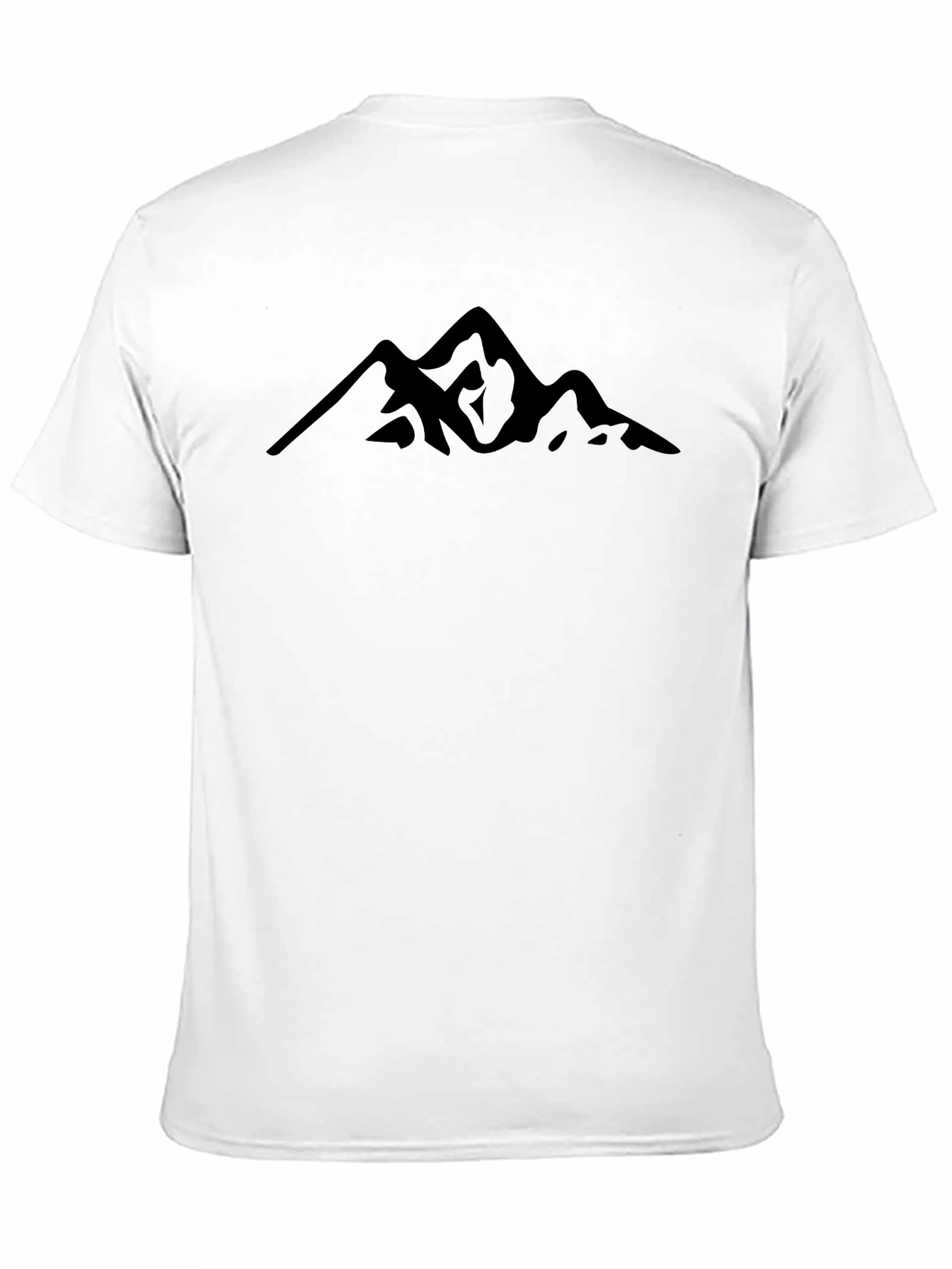 Minimalist Mountain Graphic Black T-Shirt