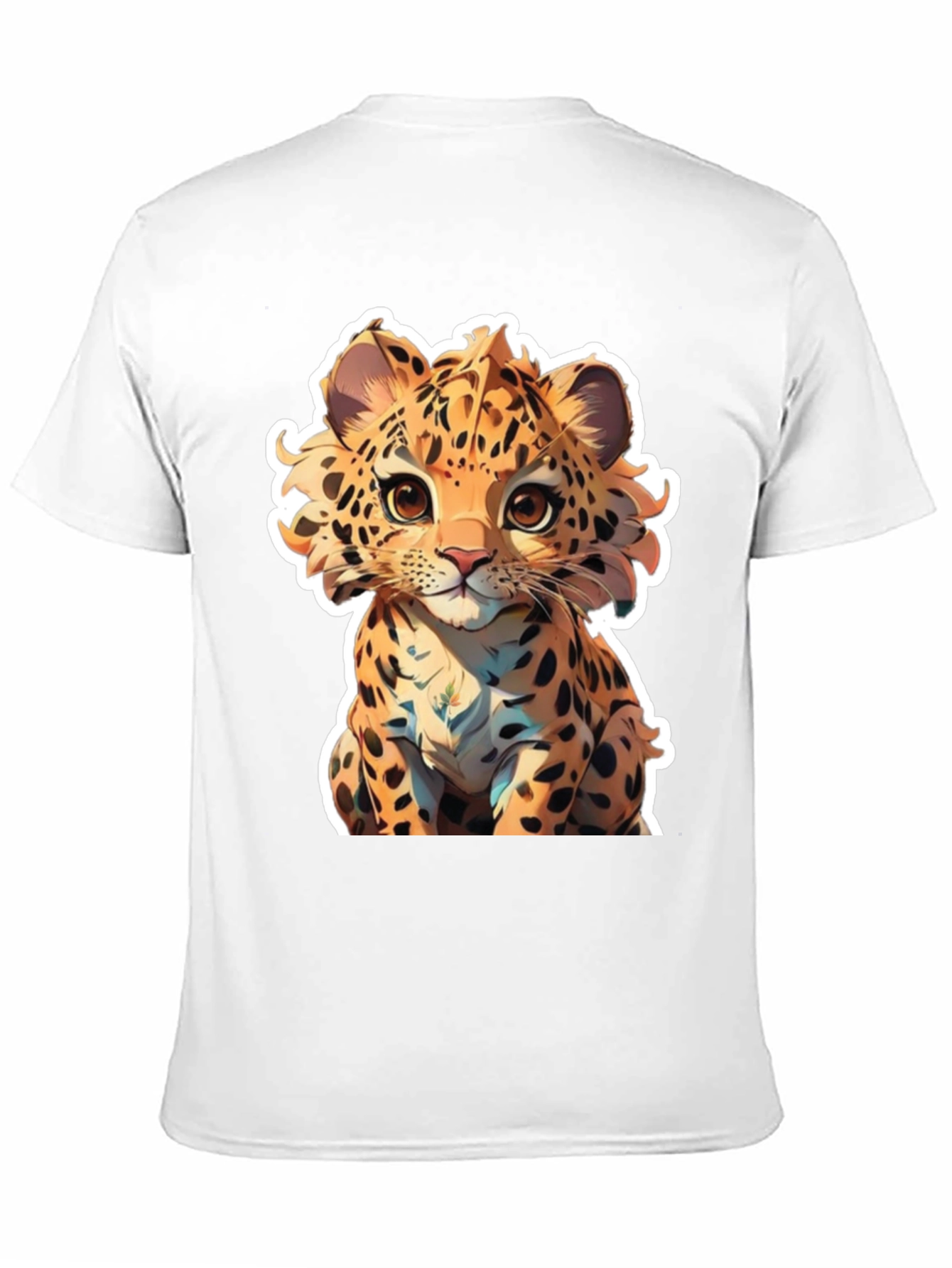 Cute Cartoon Leopard Graphic Tee