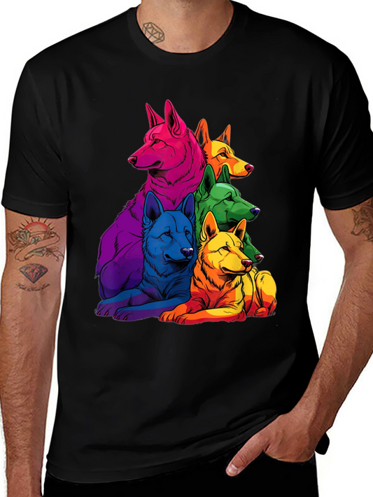 Rainbow Wolf Pack T-Shirt