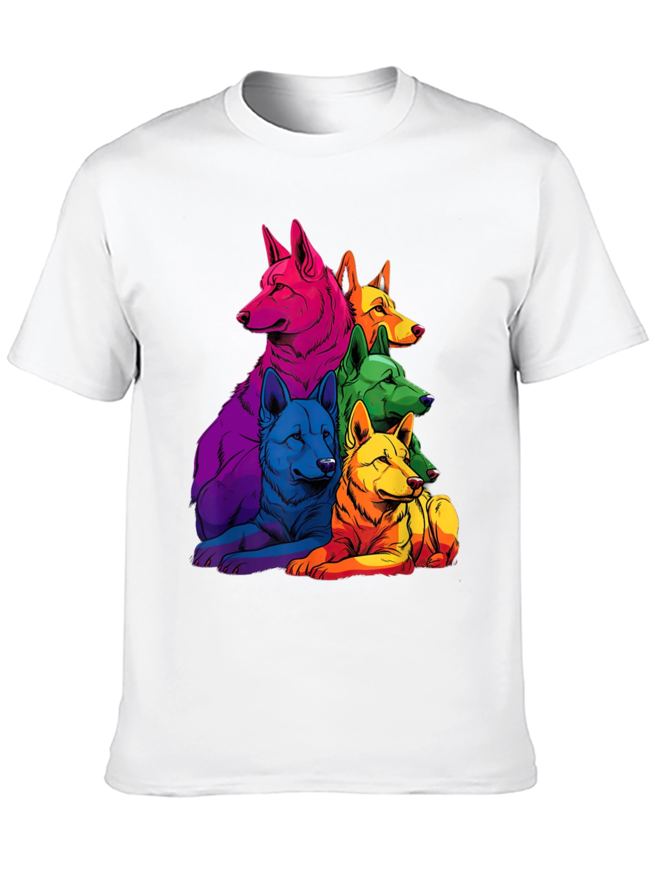 Rainbow Wolf Pack T-Shirt