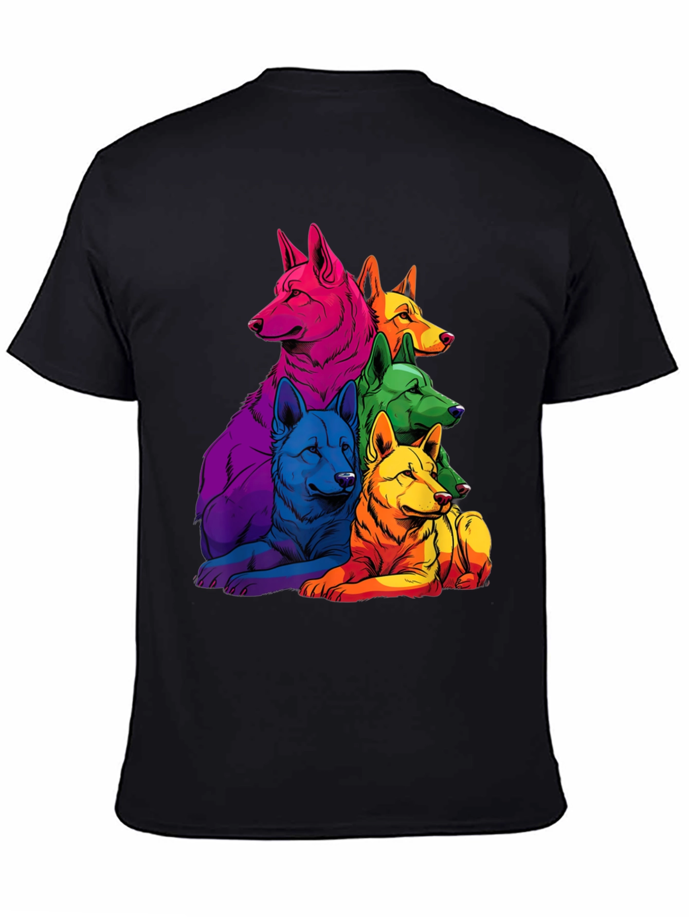 Rainbow Wolf Pack T-Shirt