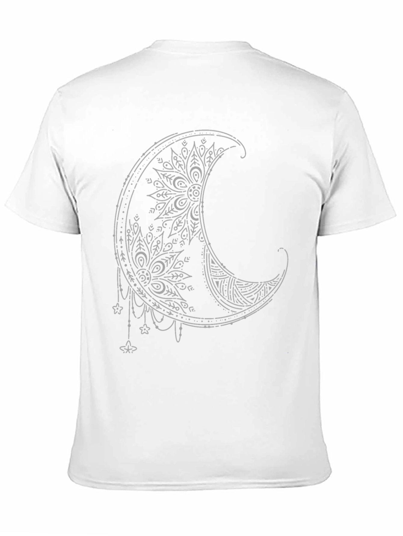Boho Moon Graphic Tee - Stylish Black T-Shirt