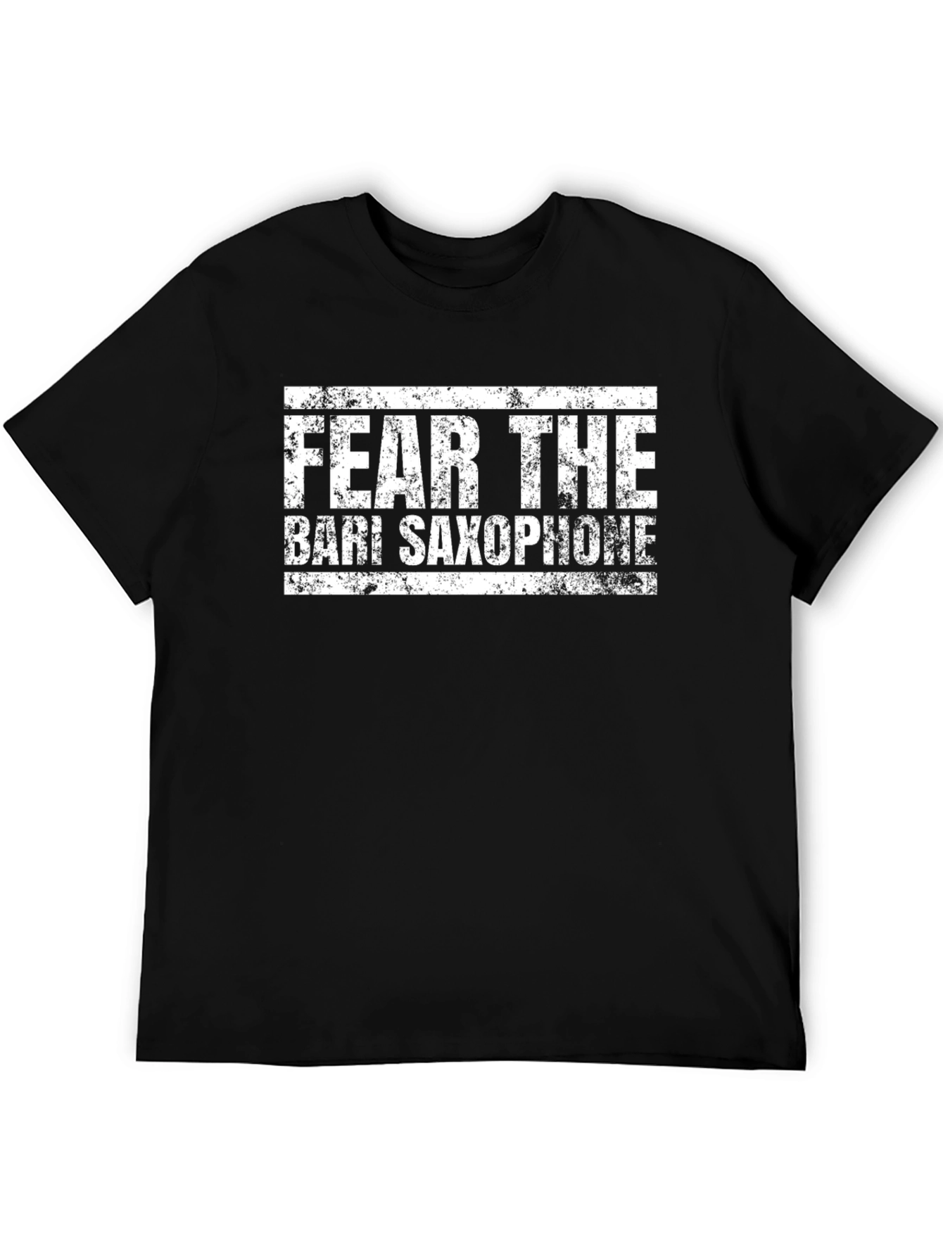 Fear The Bari Saxophone Black T-Shirt