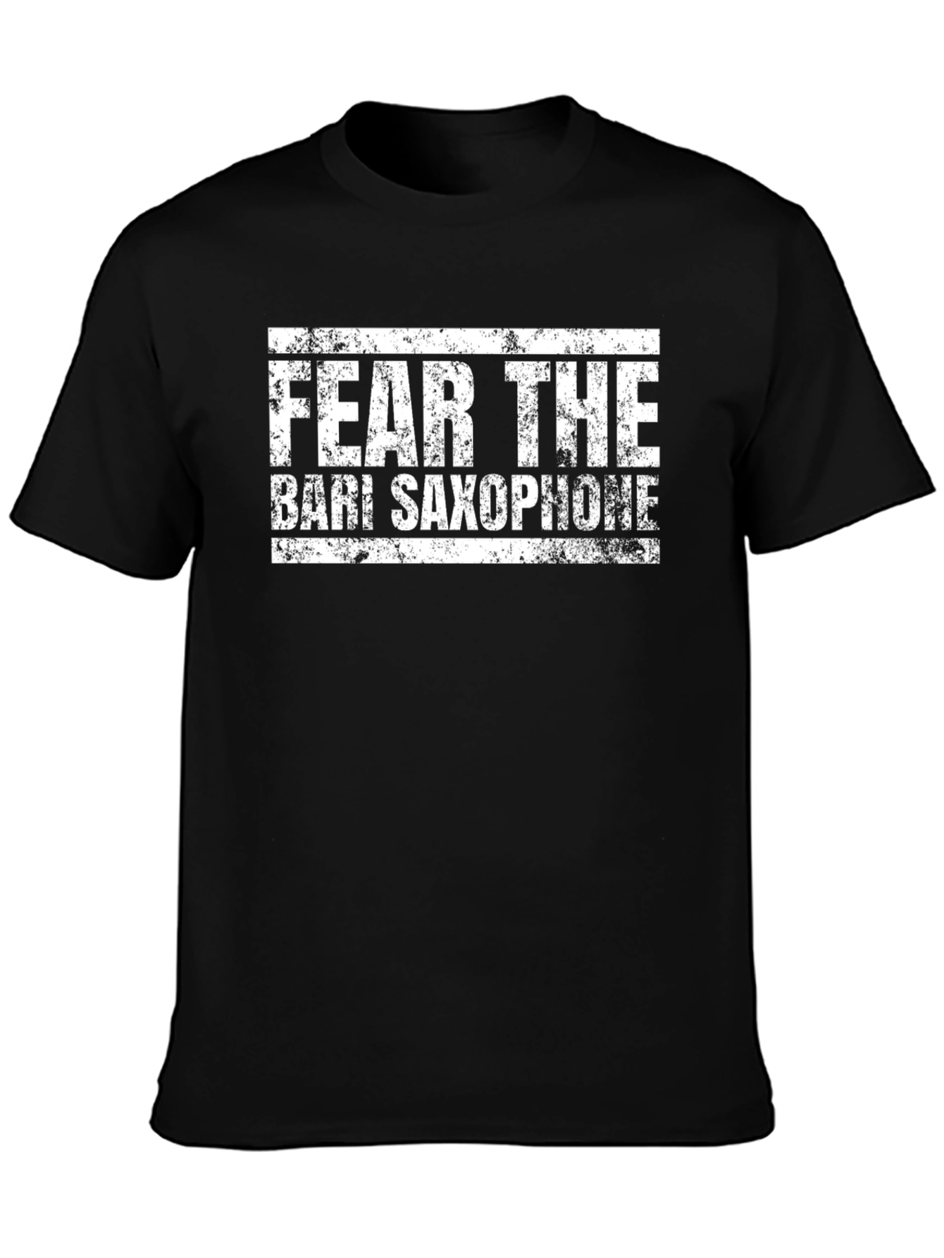 Fear The Bari Saxophone Black T-Shirt