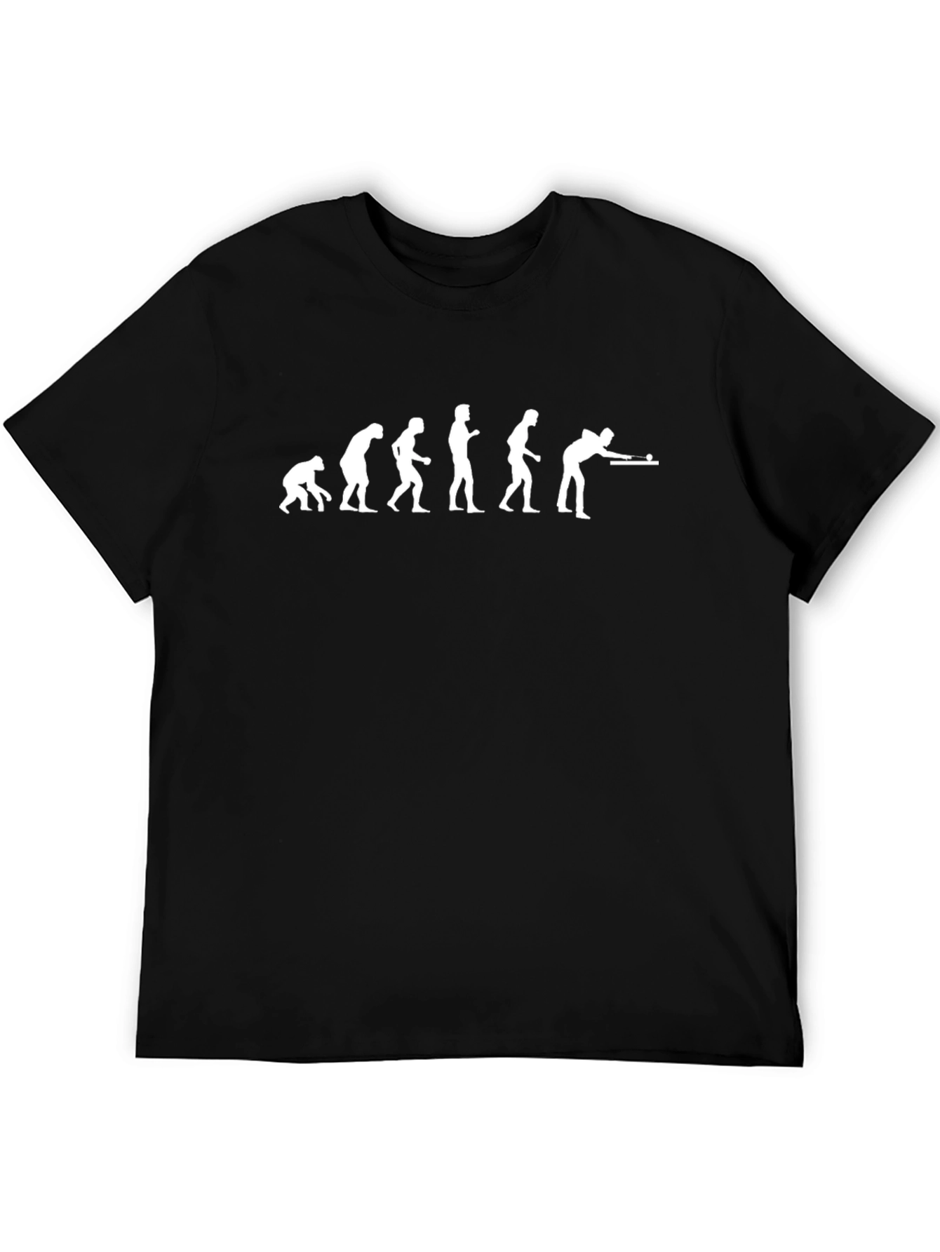 Evolution of Pool Player T-Shirt - Black