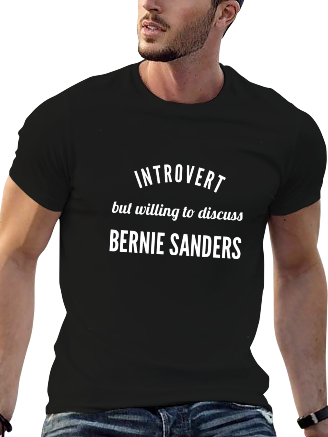 Introvert Bernie Sanders T-Shirt - Political Humor Tee