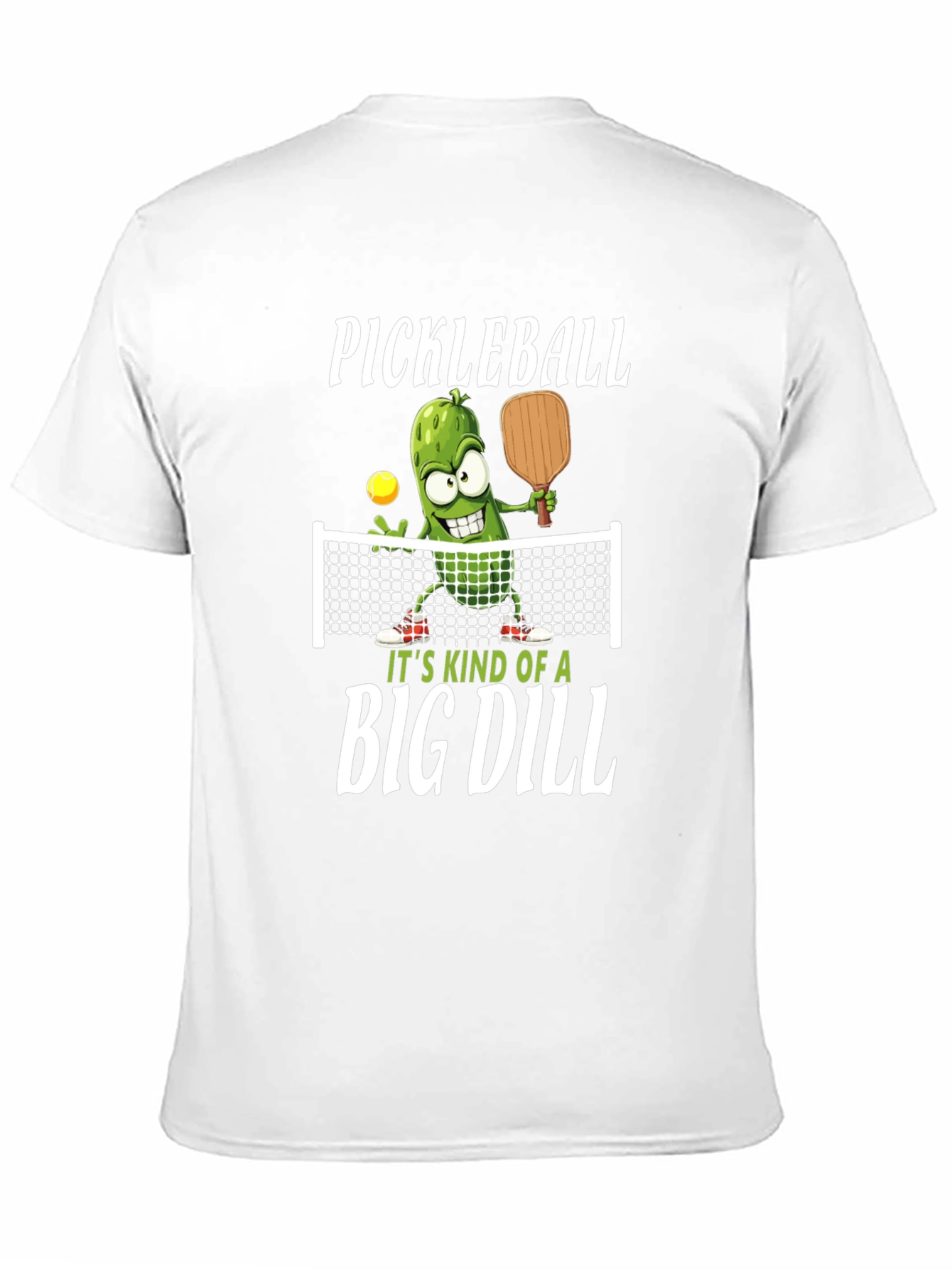 Pickleball Graphic Tee: Big Dill Humor T-Shirt