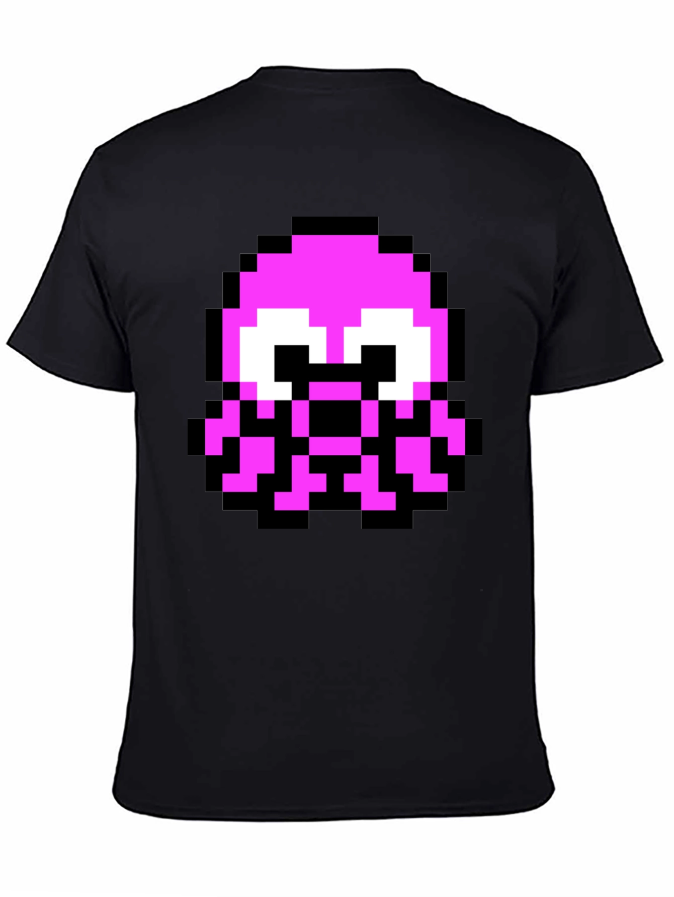 Pixel Octopus Graphic Tee - Black