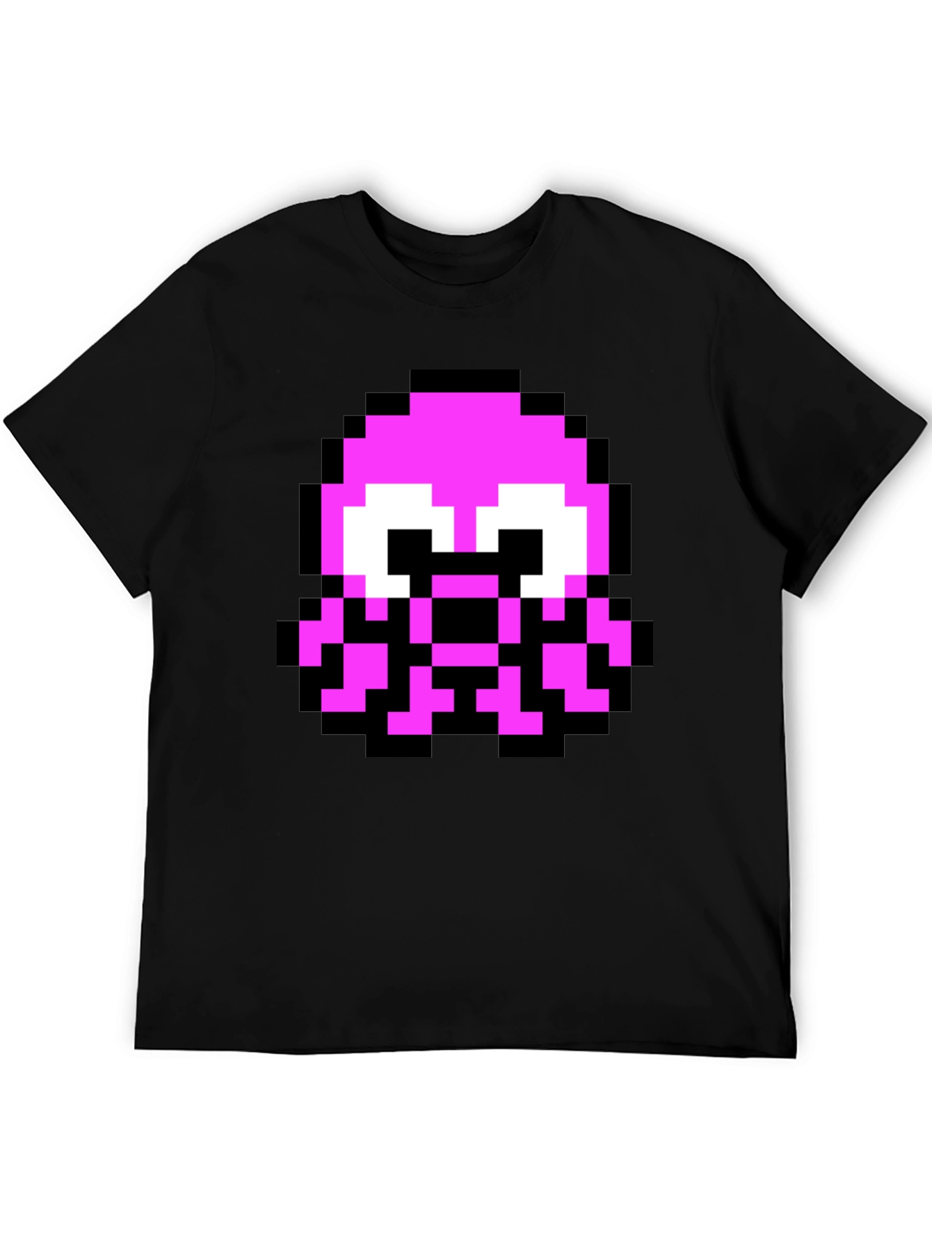 Pixel Octopus Graphic Tee - Black