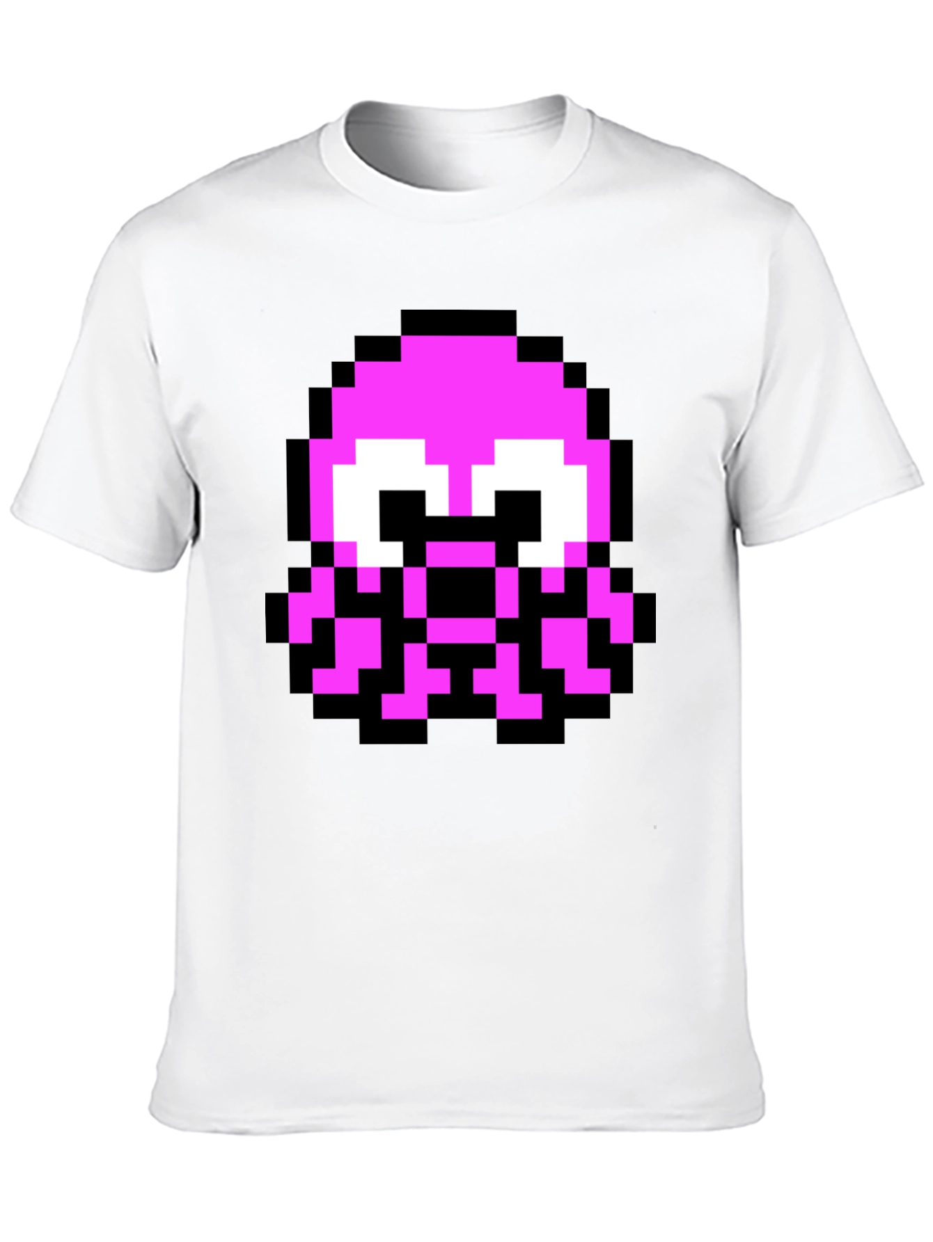 Pixel Octopus Graphic Tee - Black