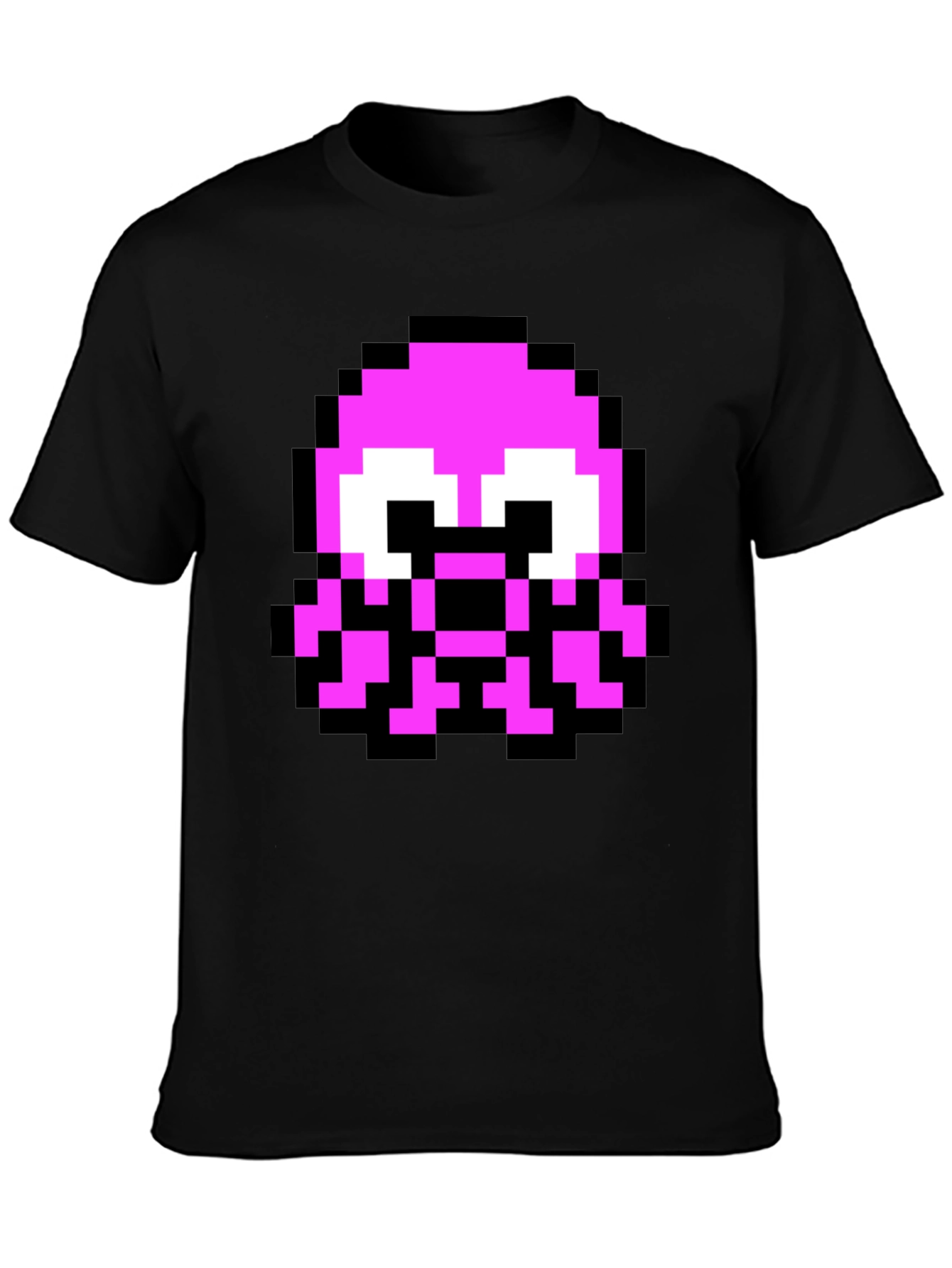Pixel Octopus Graphic Tee - Black