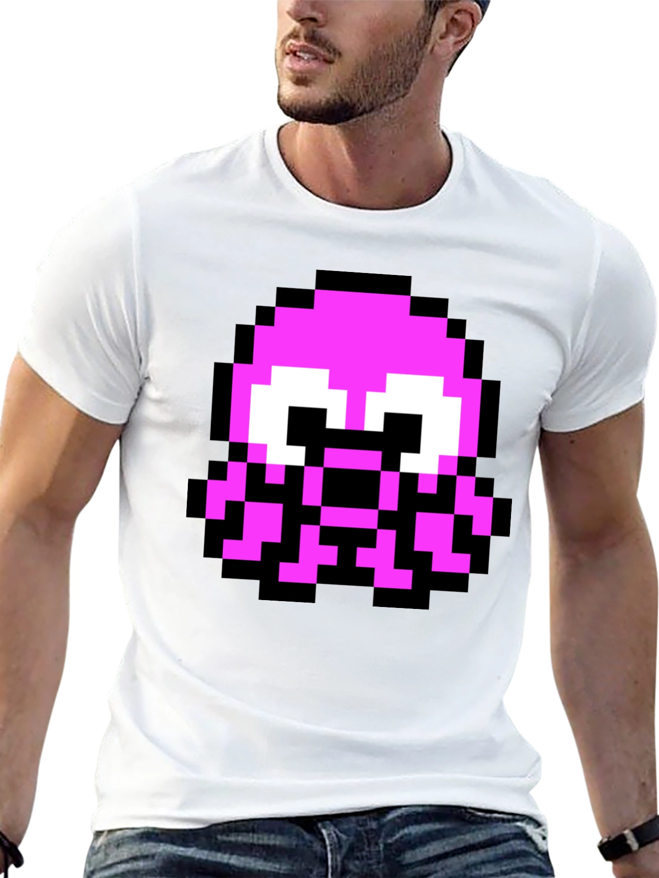 Pixel Octopus Graphic Tee - Black