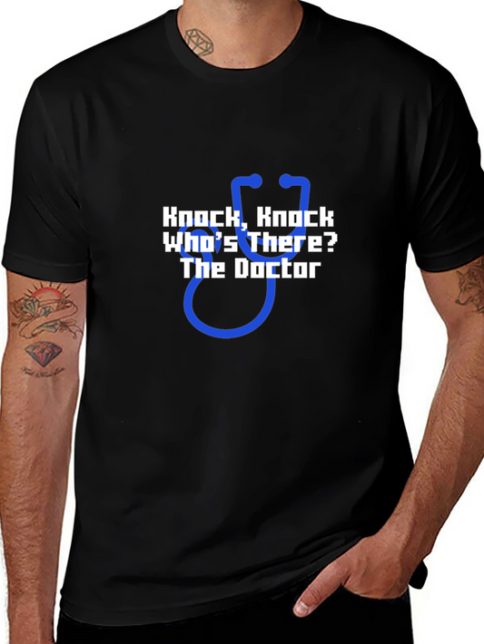 Knock Knock Doctor Humor Tee - Perfect Gift for Medics