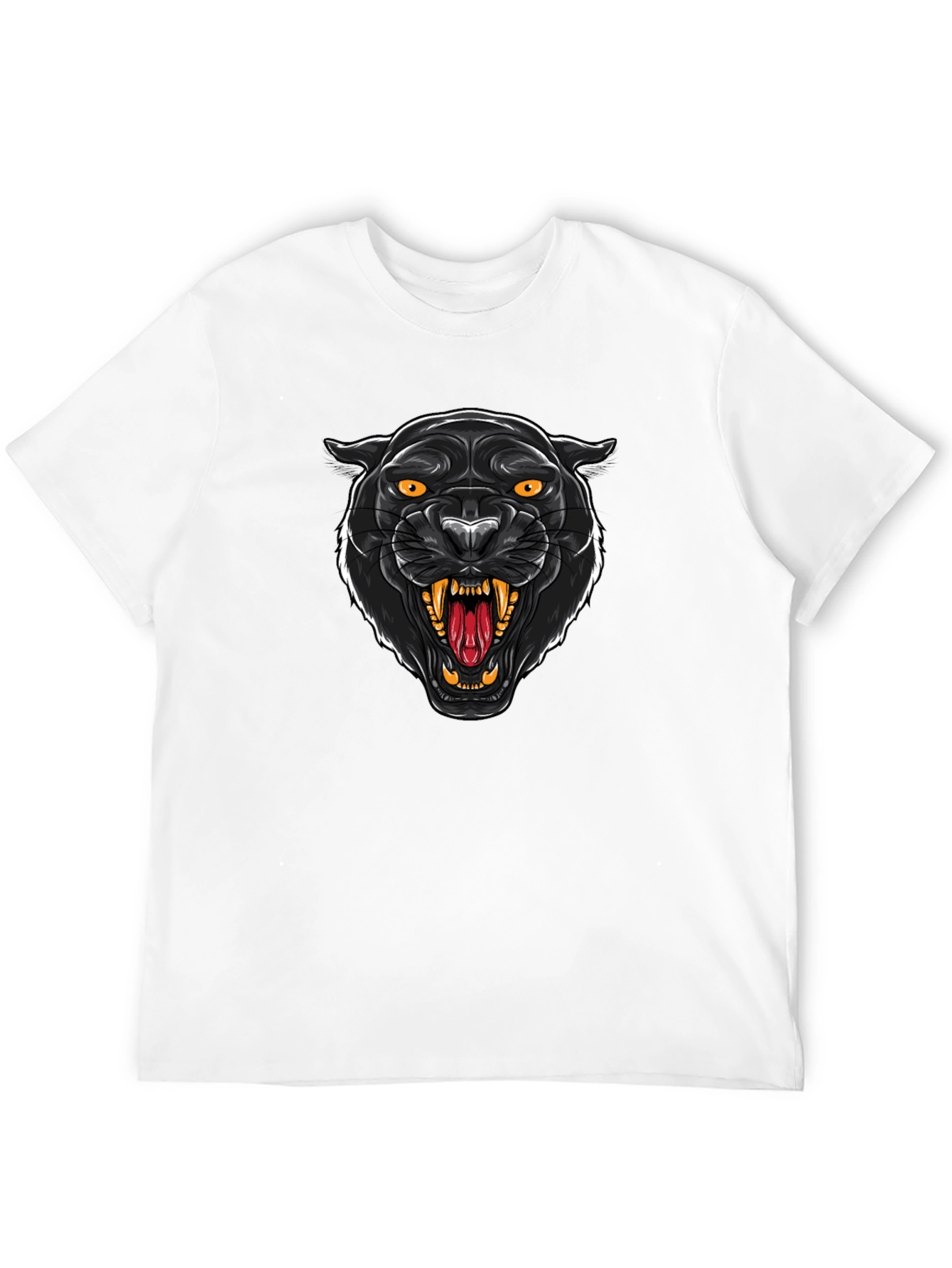 Black Panther Graphic Tee - Bold Animal Print