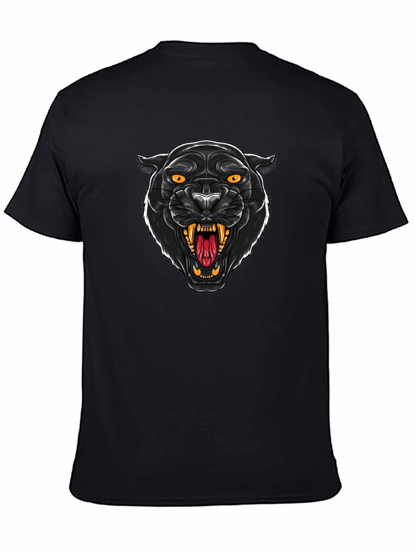 Black Panther Graphic Tee - Bold Animal Print
