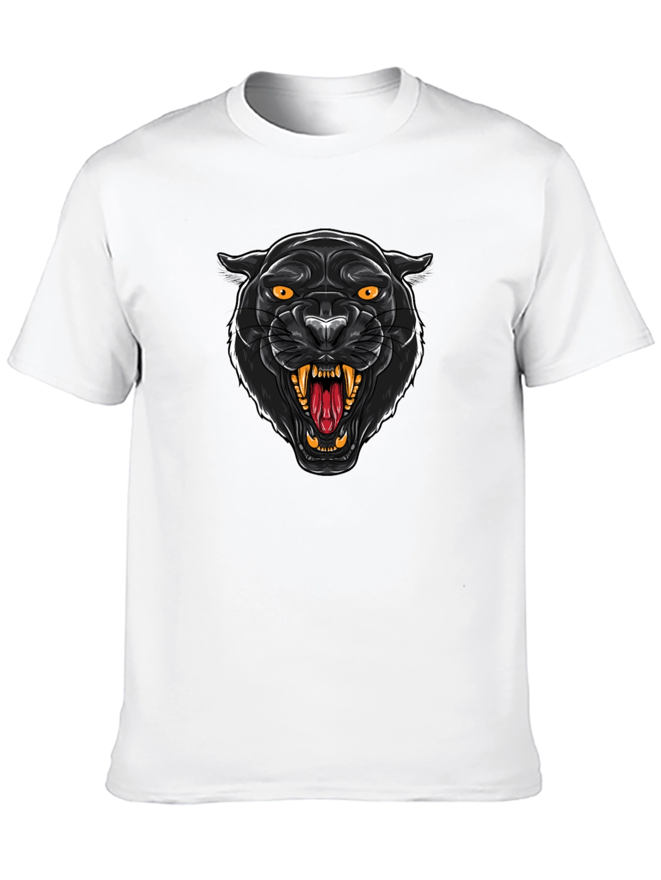 Black Panther Graphic Tee - Bold Animal Print