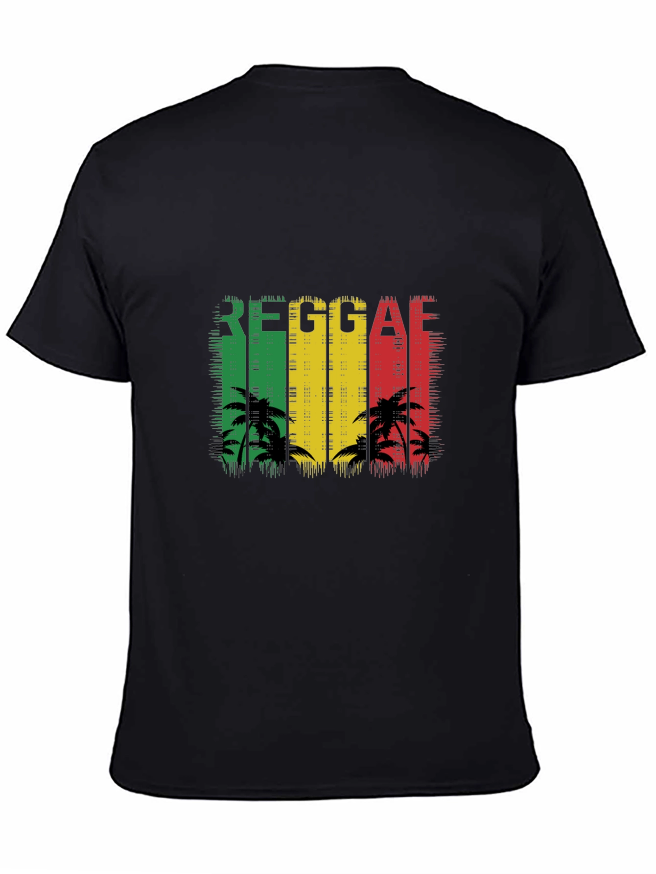 Reggae Palm Tree T-Shirt - Black